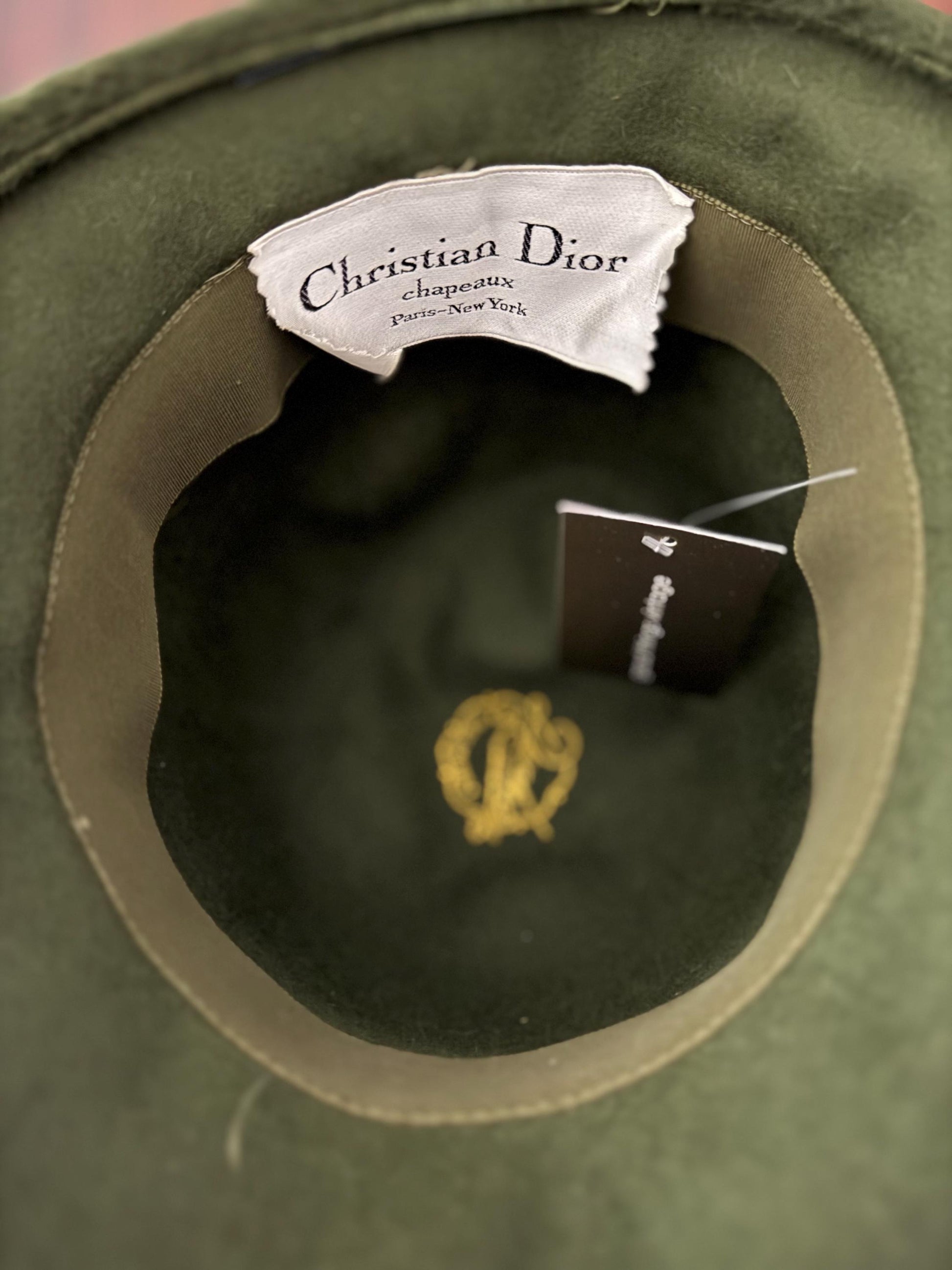 1960s Mod Christian Dior Faux Fur Bucket Hat