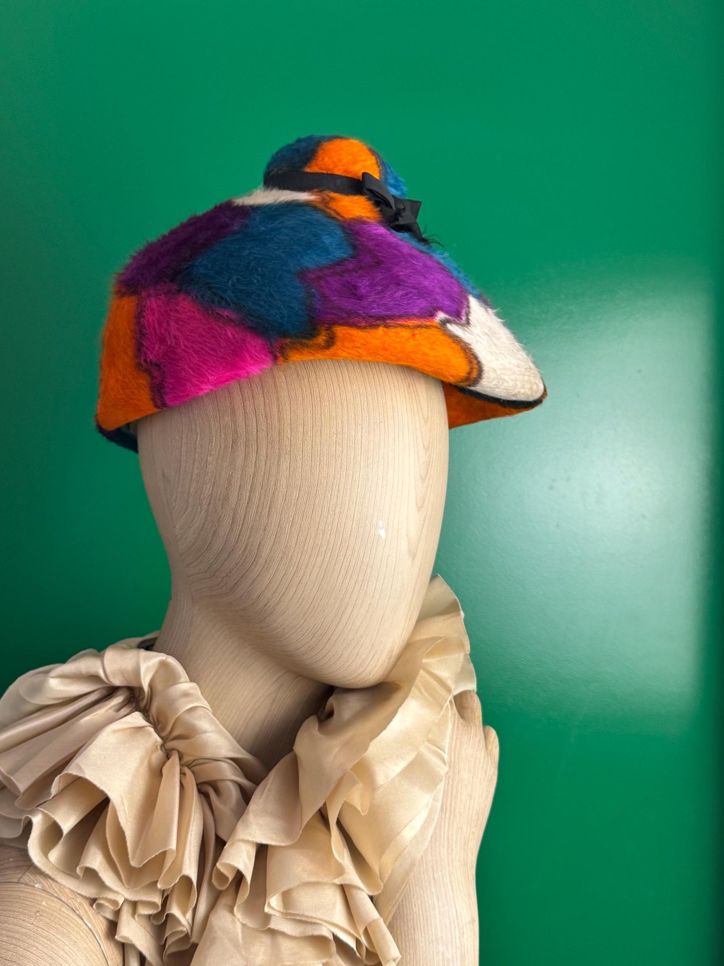 60s Yves Saint Laurent Faux Fur Hat