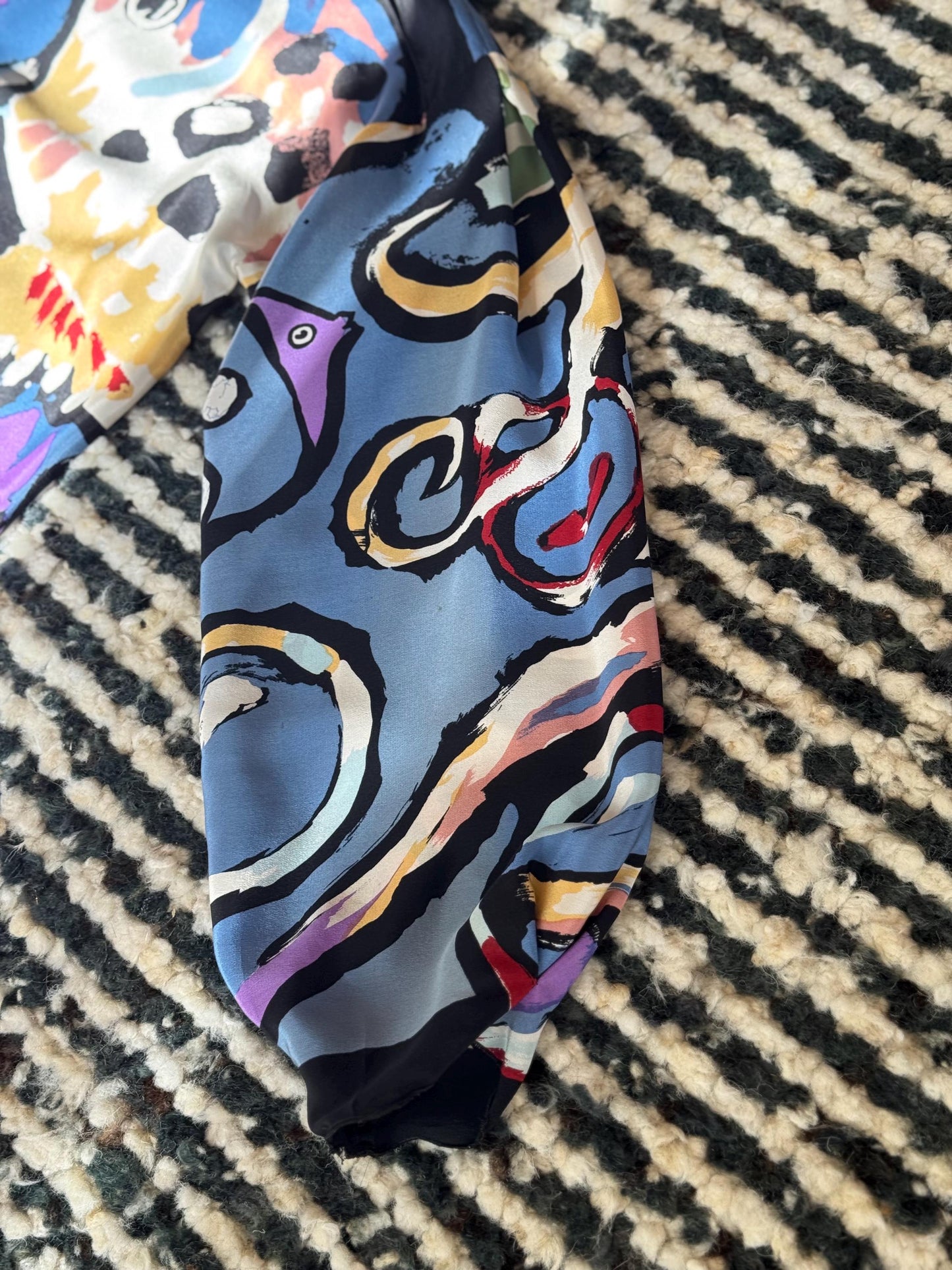 80s Michaele Vollbracht Art to Wear Silk Tunic Dress