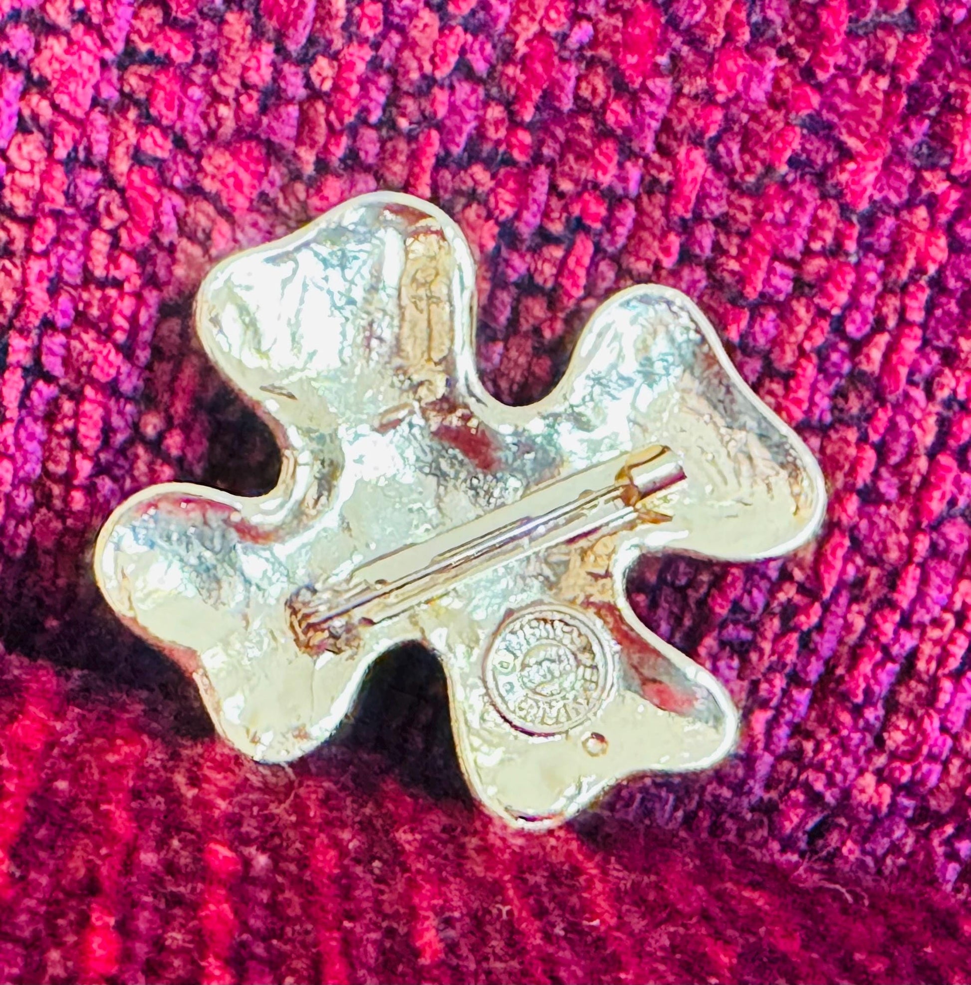 Edouard Rambaud French Designer Gilded Brooch