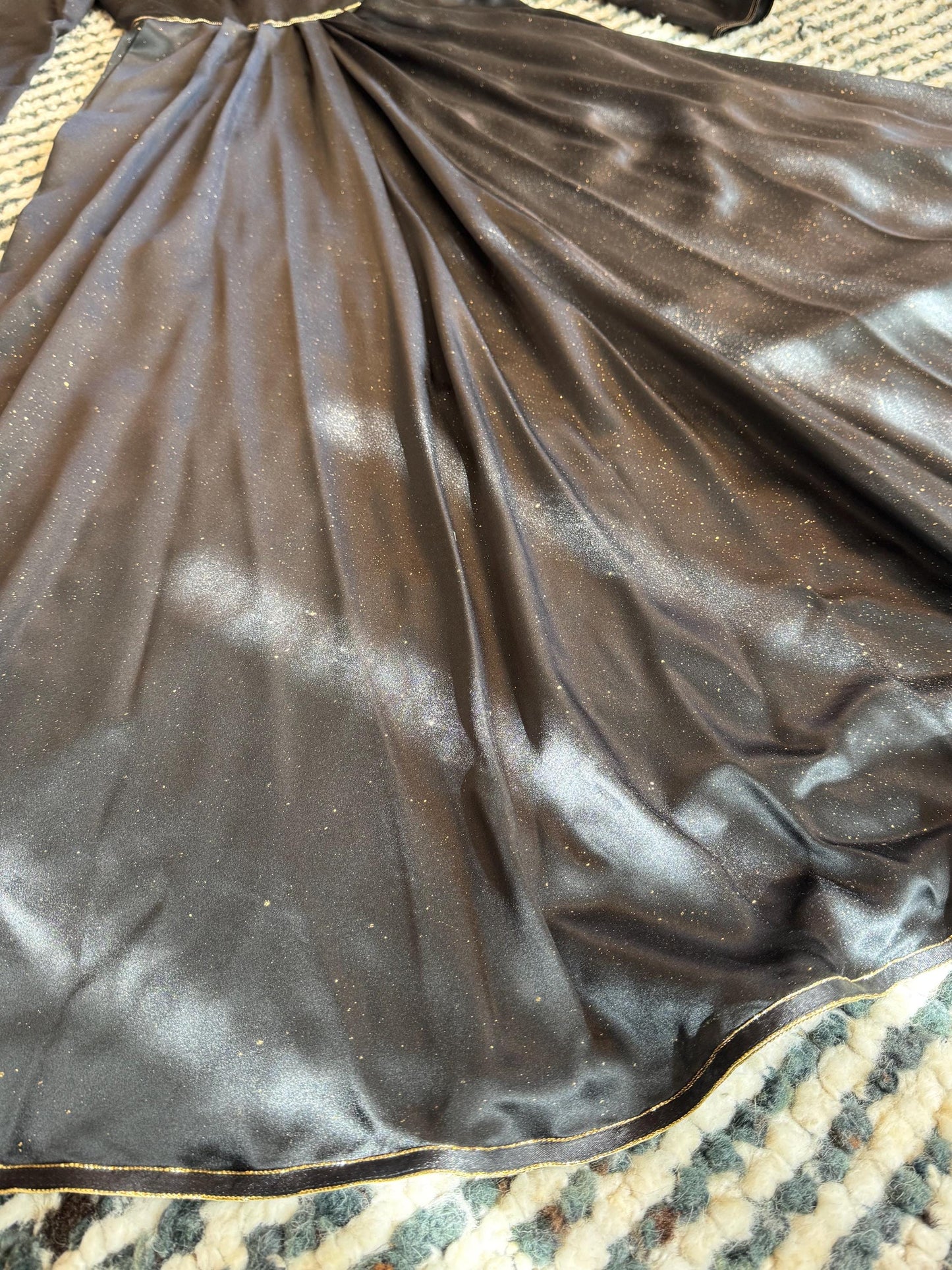 Vintage Geoffrey Beene Neo Noir Cyber Punk Silk Quilted Gown