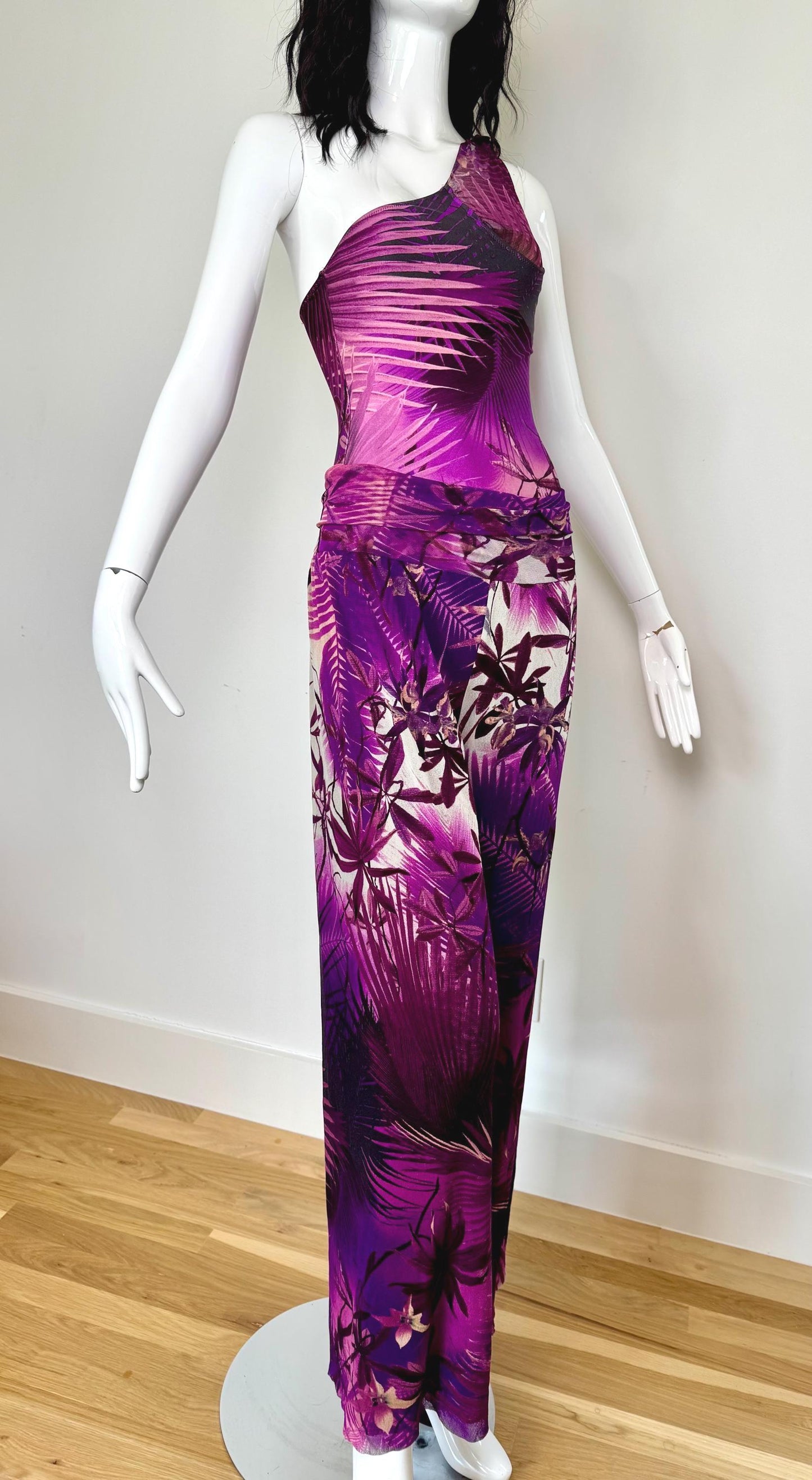 90s Jean Paul Gaultier Soleil Tropical Swimsuit and Mesh Pants Ensemble