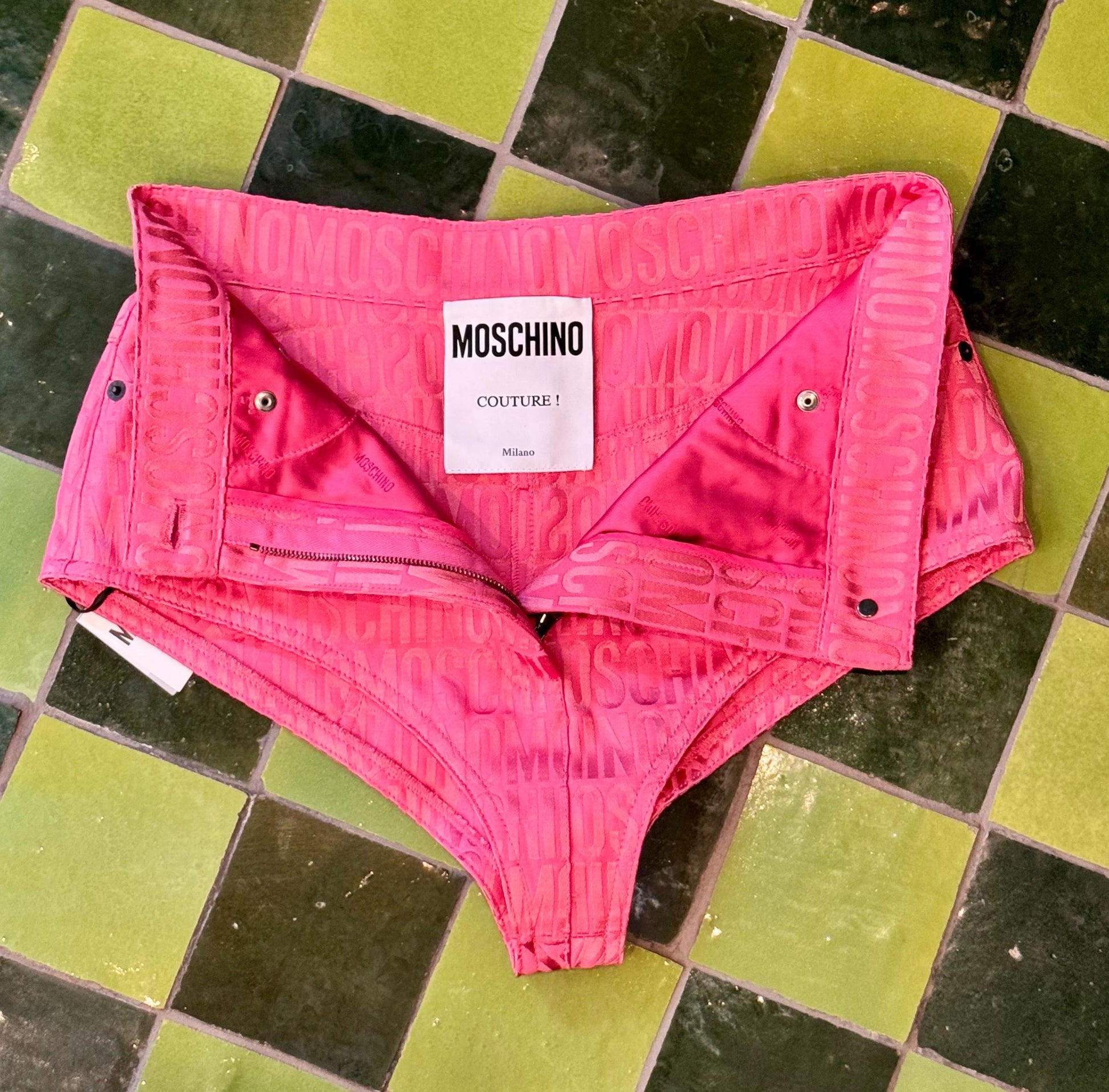 Moschino Couture Logo Pink Shorts