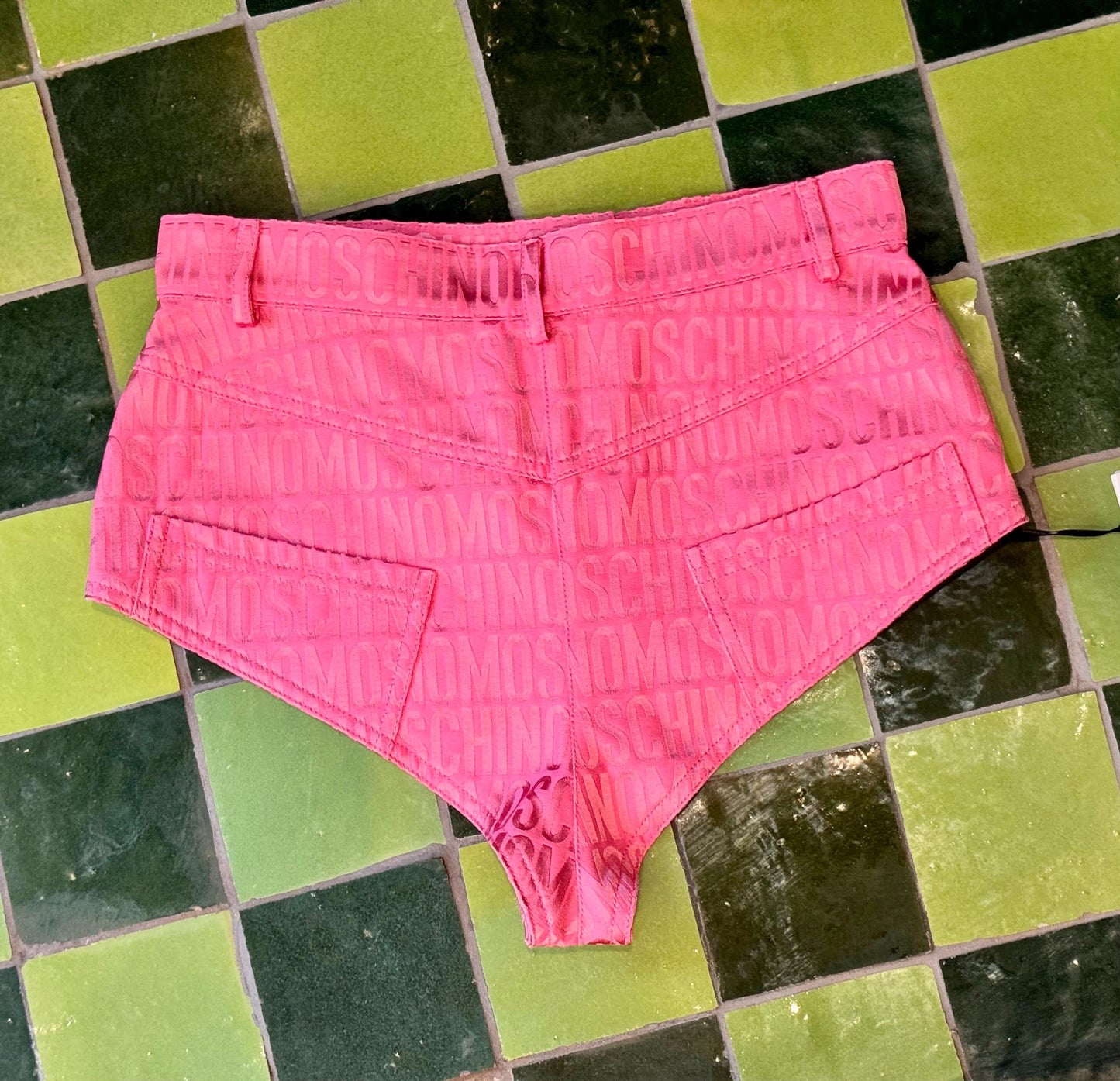 Moschino Couture Logo Pink Shorts