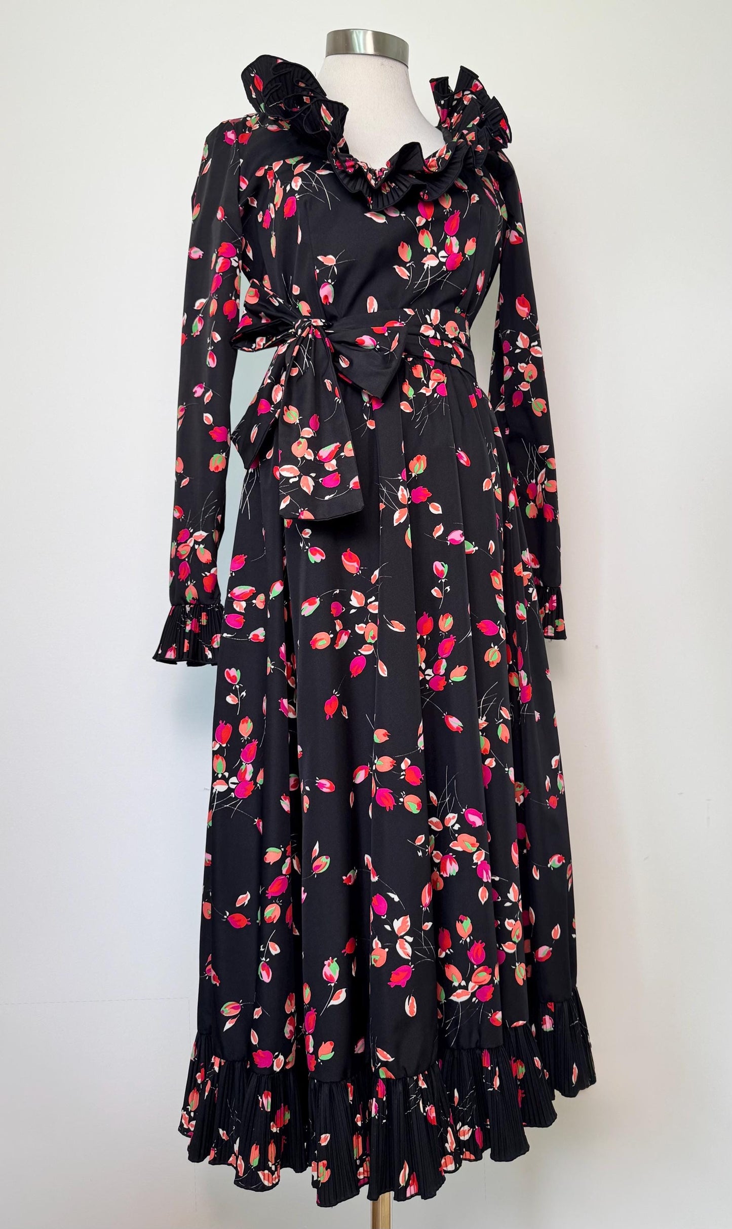 Vintage Ruffled Victor Costa Dress