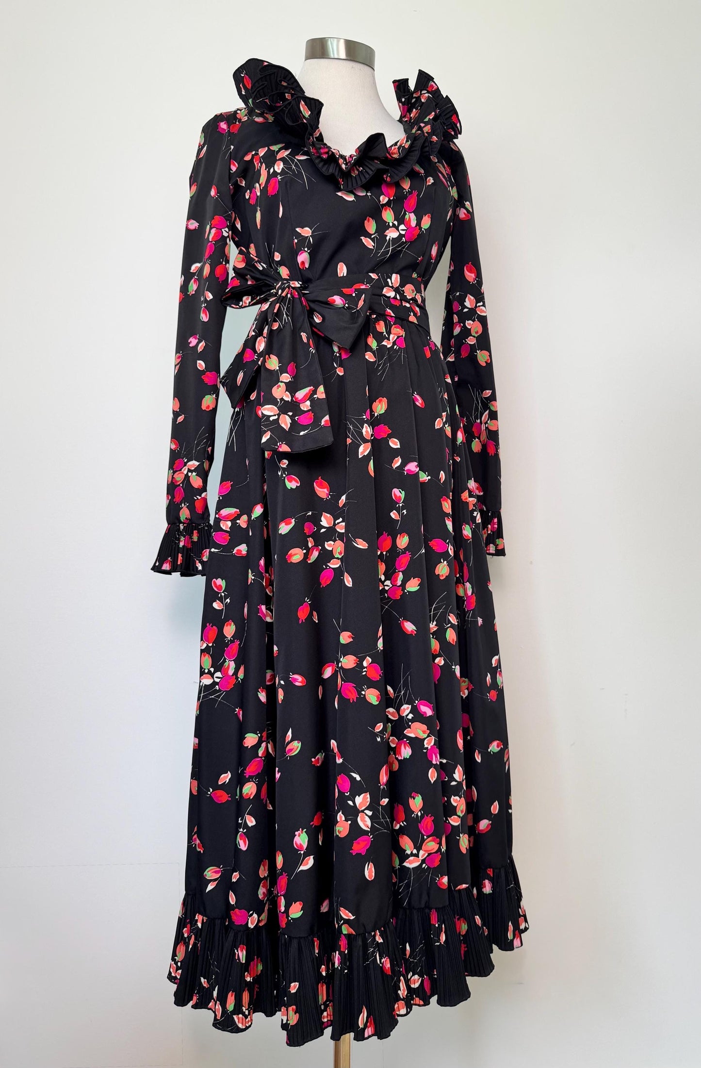 Vintage Ruffled Victor Costa Dress