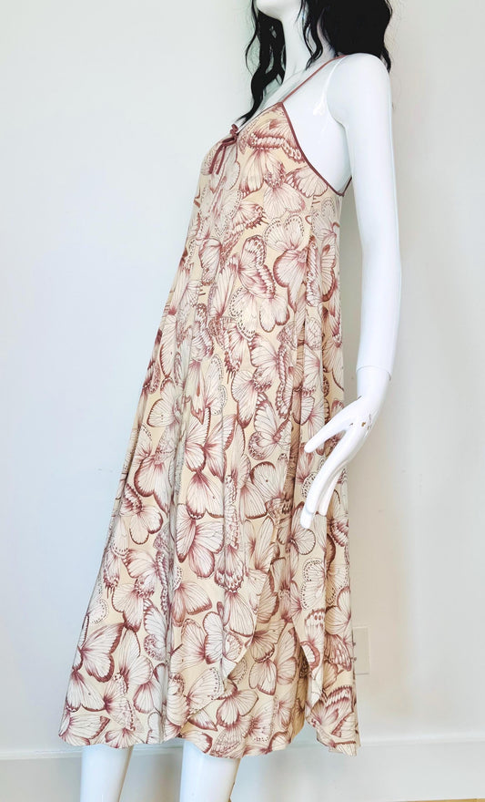 1979 Hanae Mori Couture Silk Dress