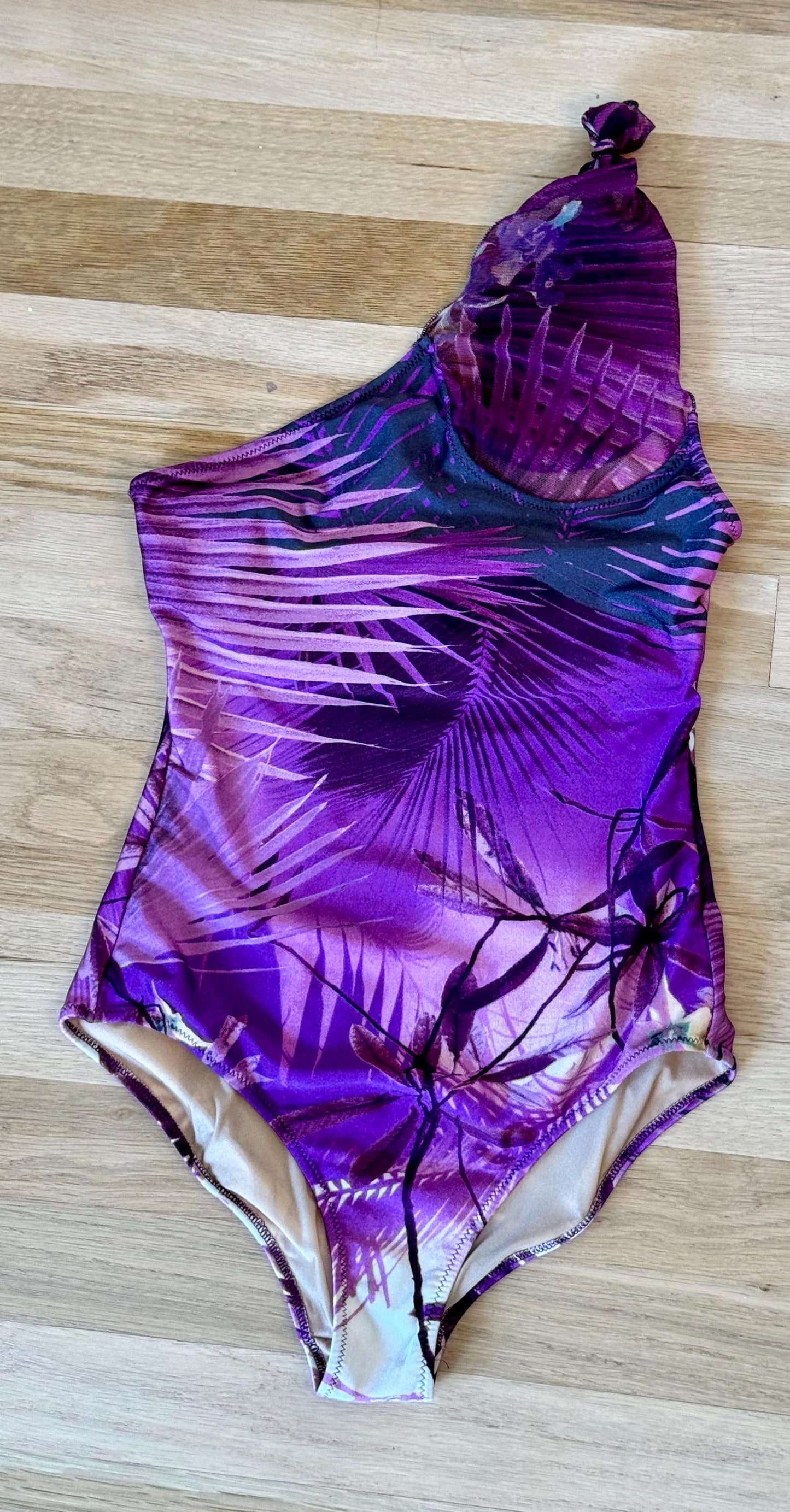 90s Jean Paul Gaultier Soleil Tropical Swimsuit and Mesh Pants Ensemble