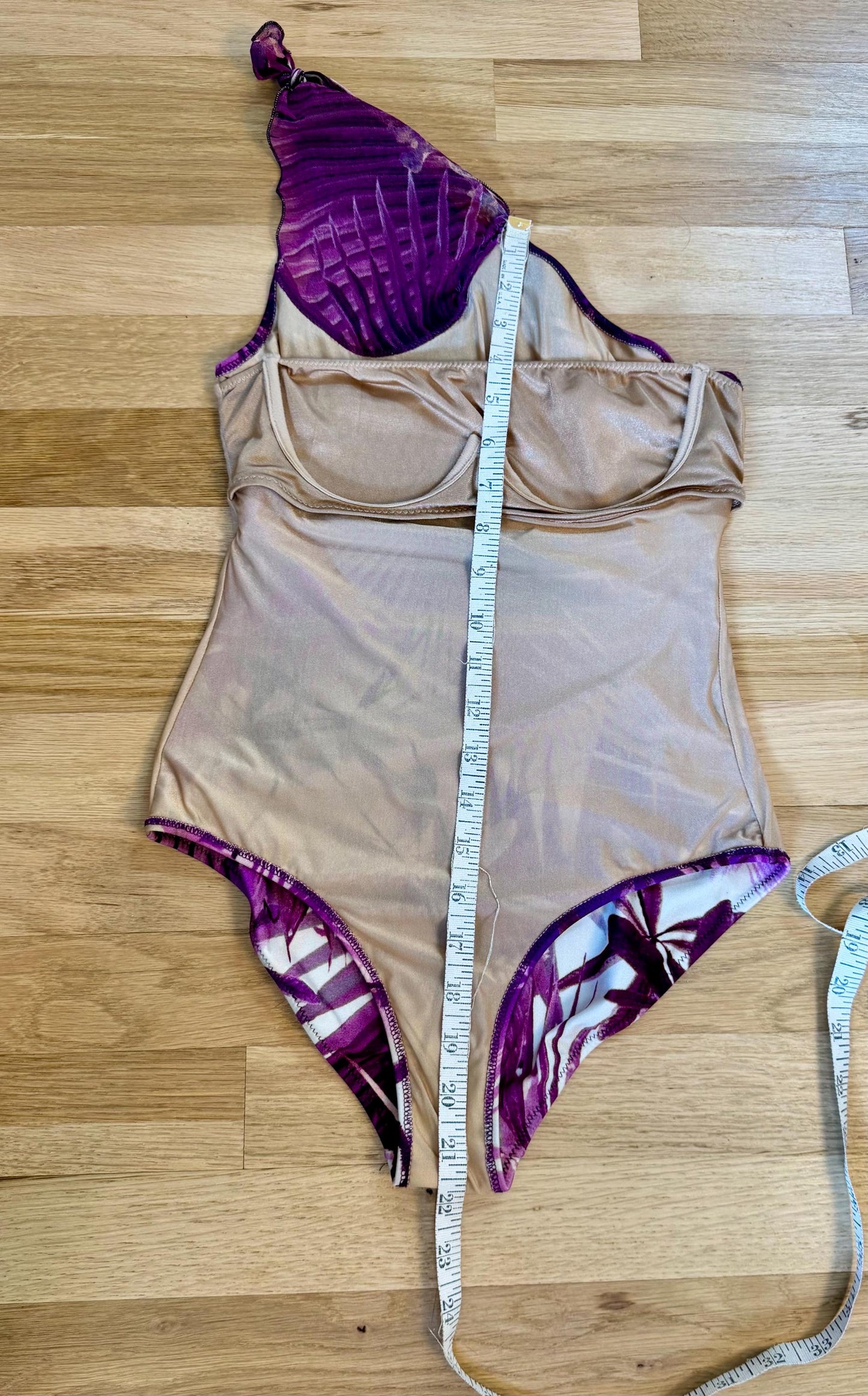 90s Jean Paul Gaultier Soleil Tropical Swimsuit and Mesh Pants Ensemble