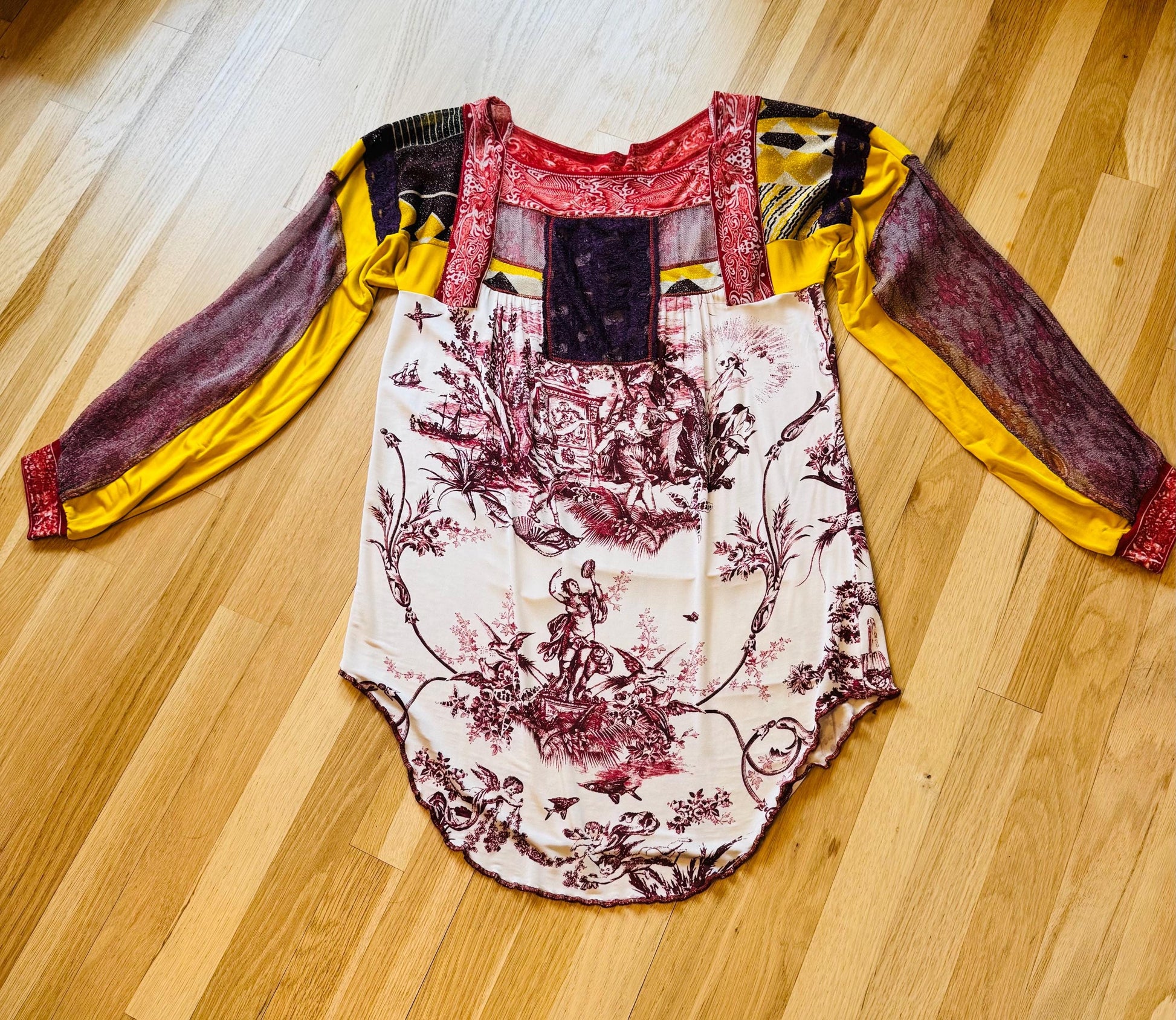 Vintage Jean Paul Gaultier Patchwork Mini Dress