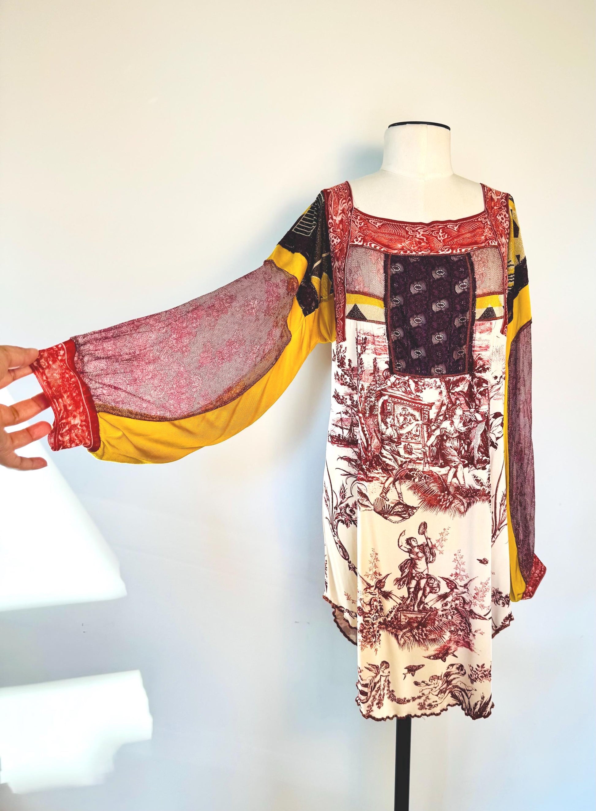 Vintage Jean Paul Gaultier Patchwork Mini Dress