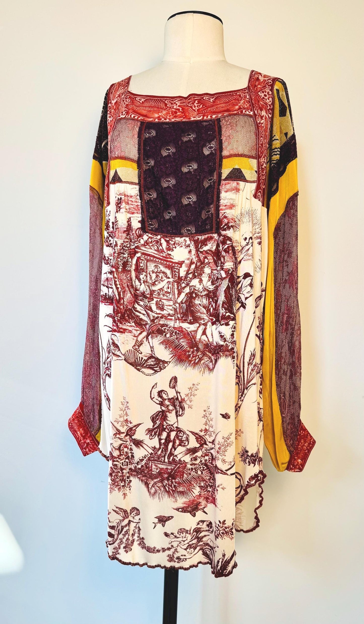 Vintage Jean Paul Gaultier Patchwork Mini Dress