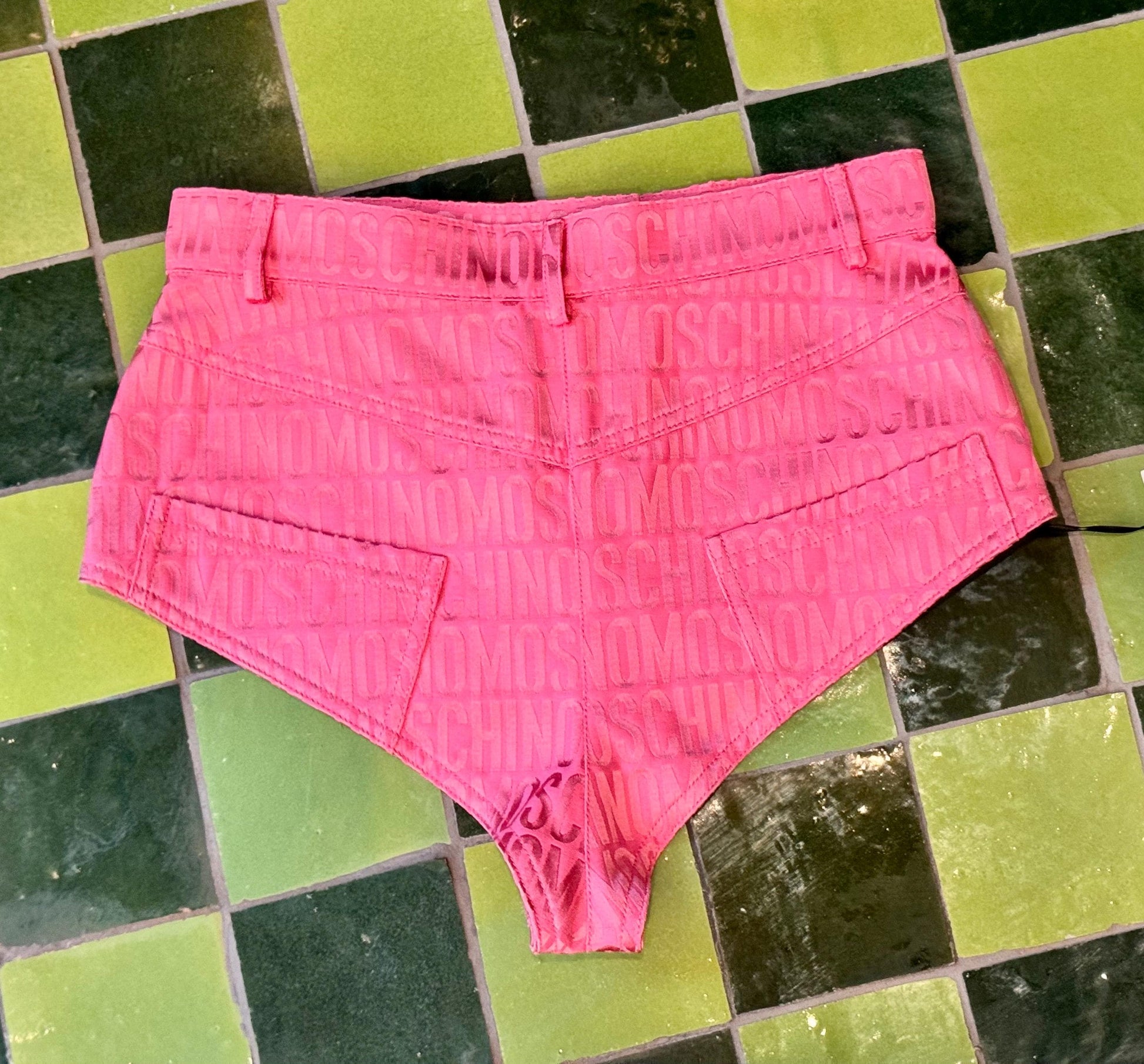 Moschino Couture Logo Pink Shorts