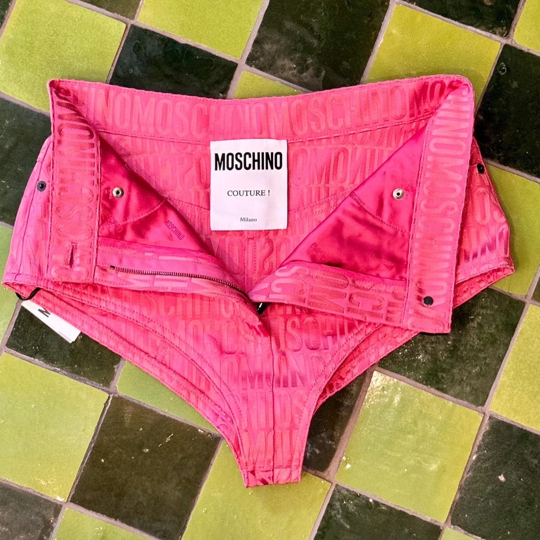 Moschino Couture Logo Pink Shorts