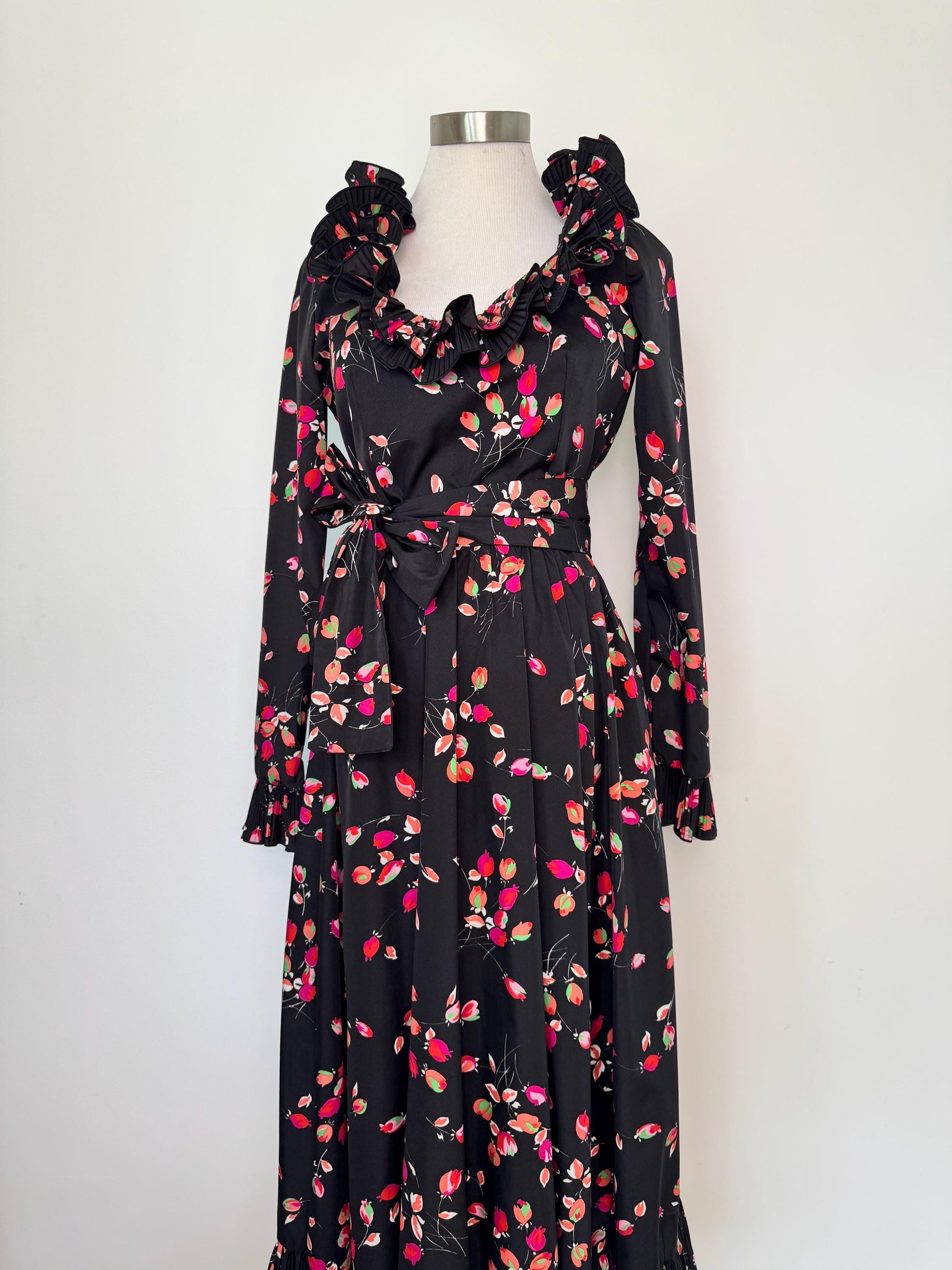 Vintage Ruffled Victor Costa Dress