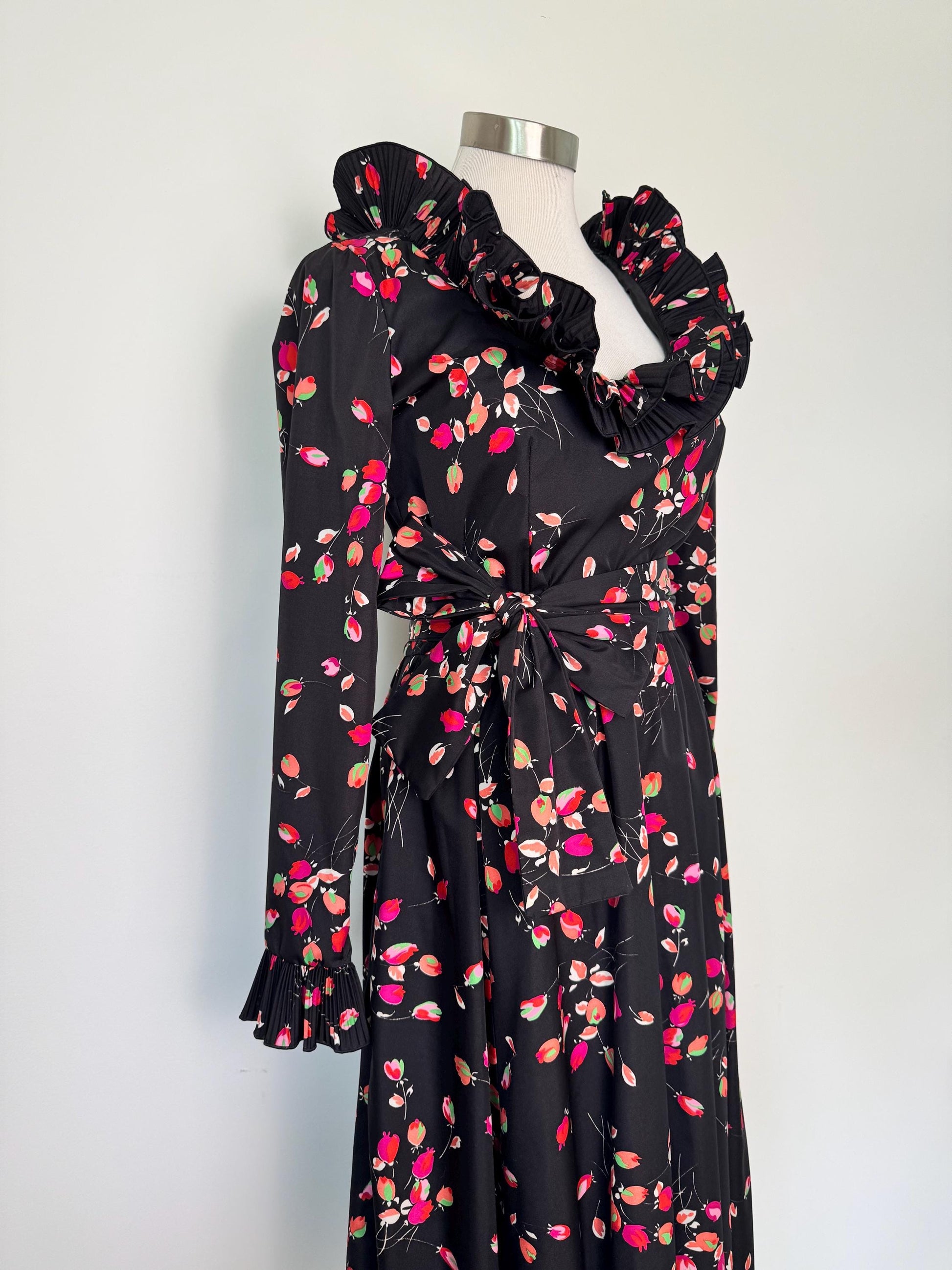 Vintage Ruffled Victor Costa Dress