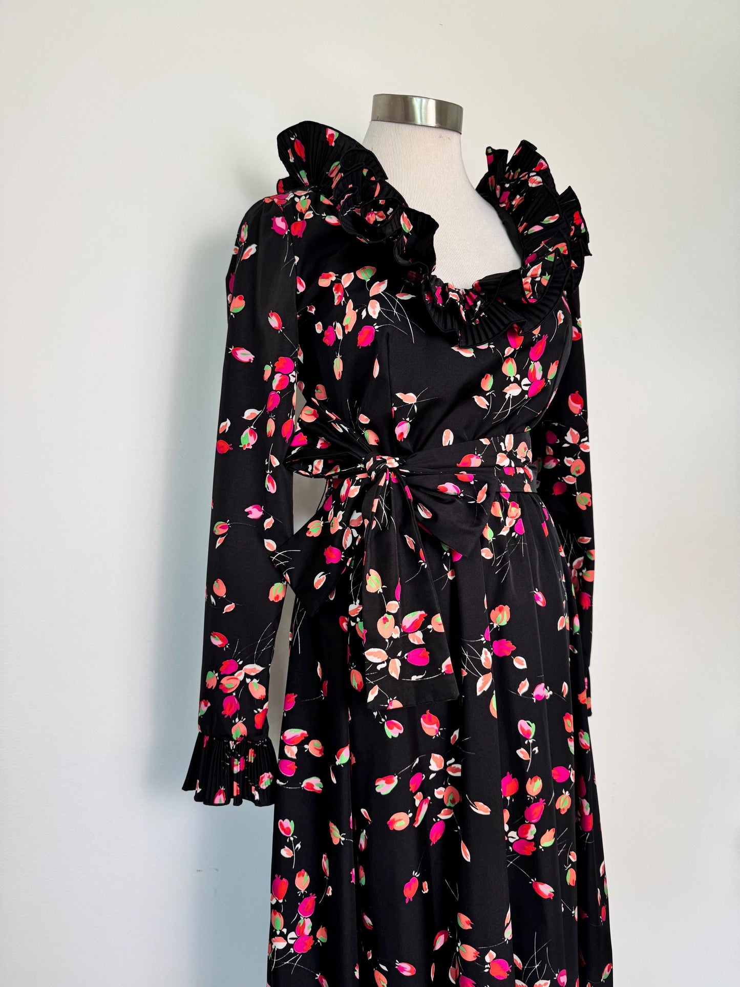 Vintage Ruffled Victor Costa Dress