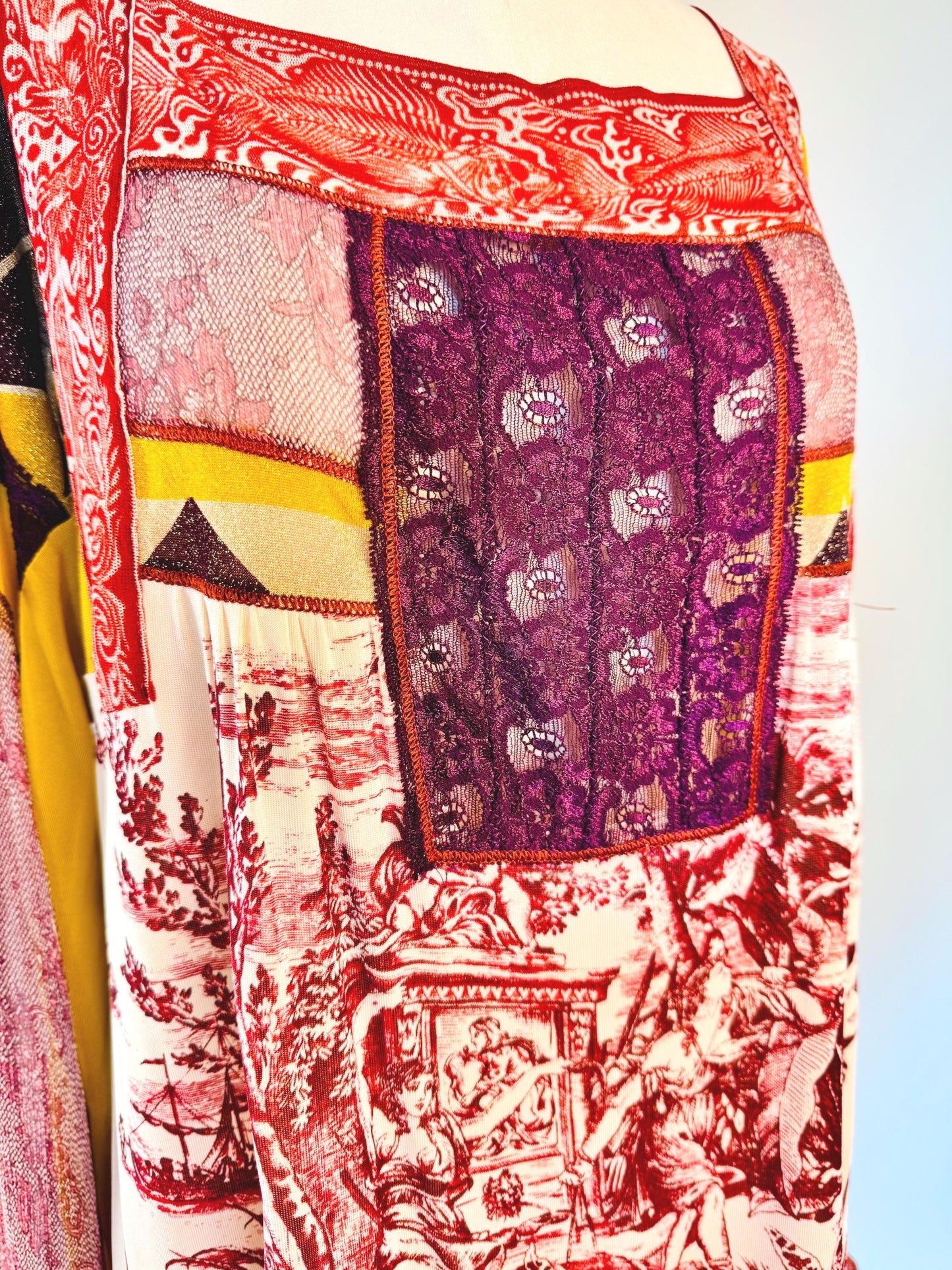 Vintage Jean Paul Gaultier Patchwork Mini Dress