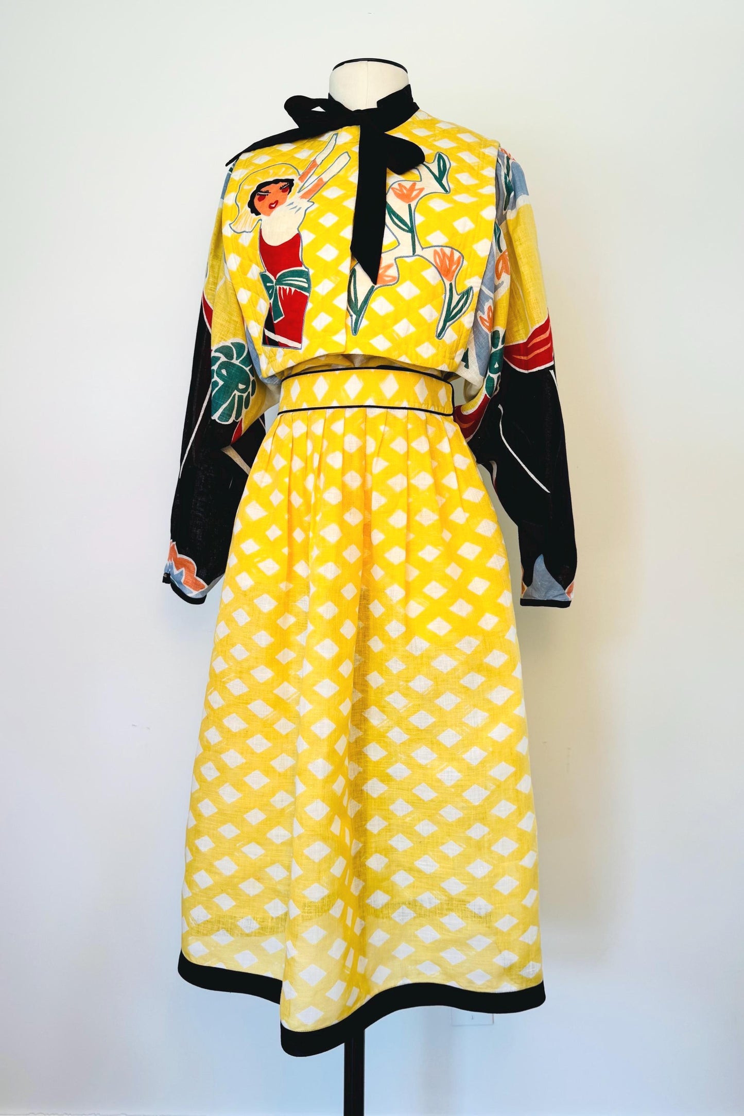 RARE Michael Vollbracht Wearable Art Skirt Set