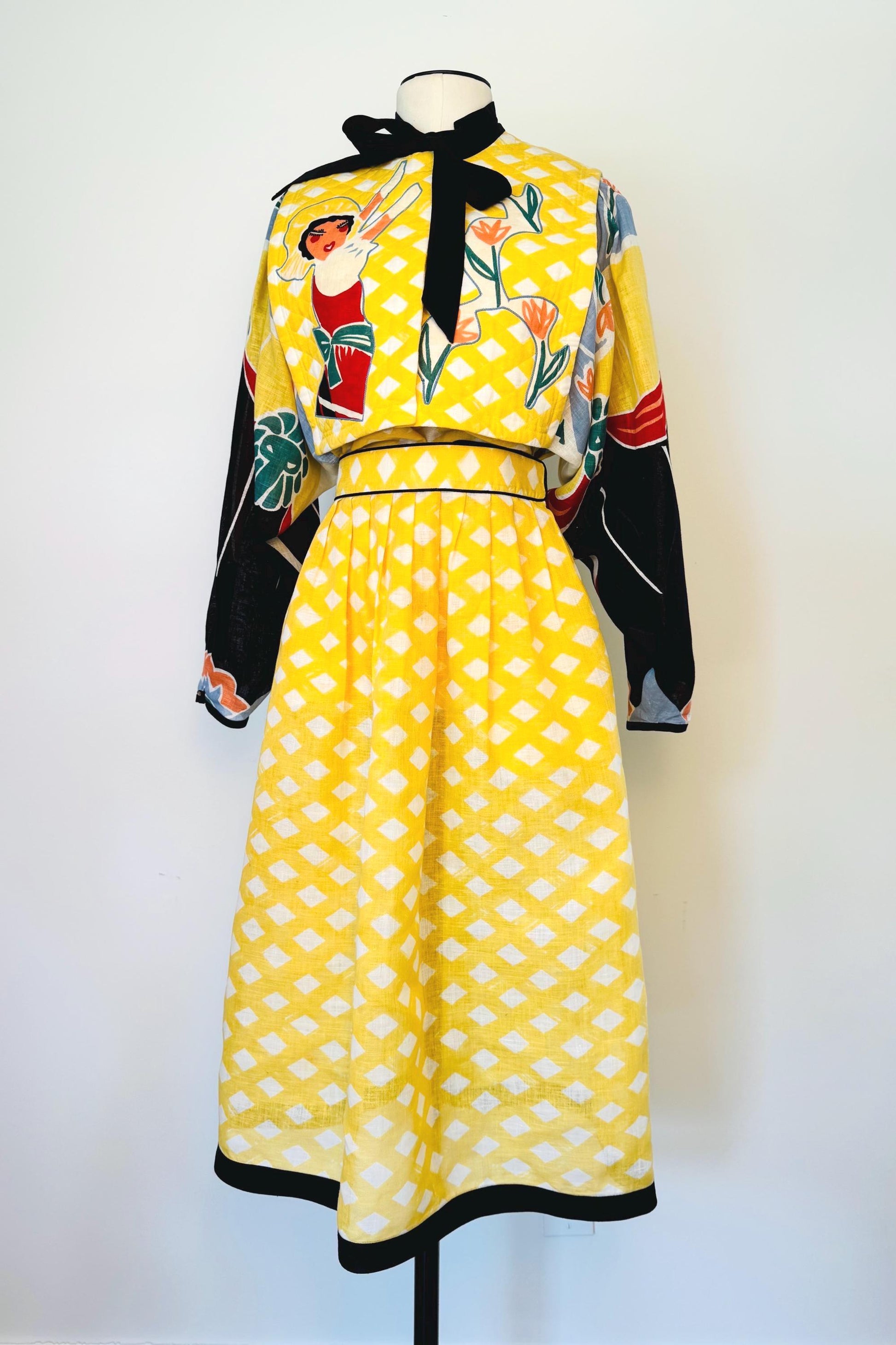 RARE Michael Vollbracht Wearable Art Skirt Set
