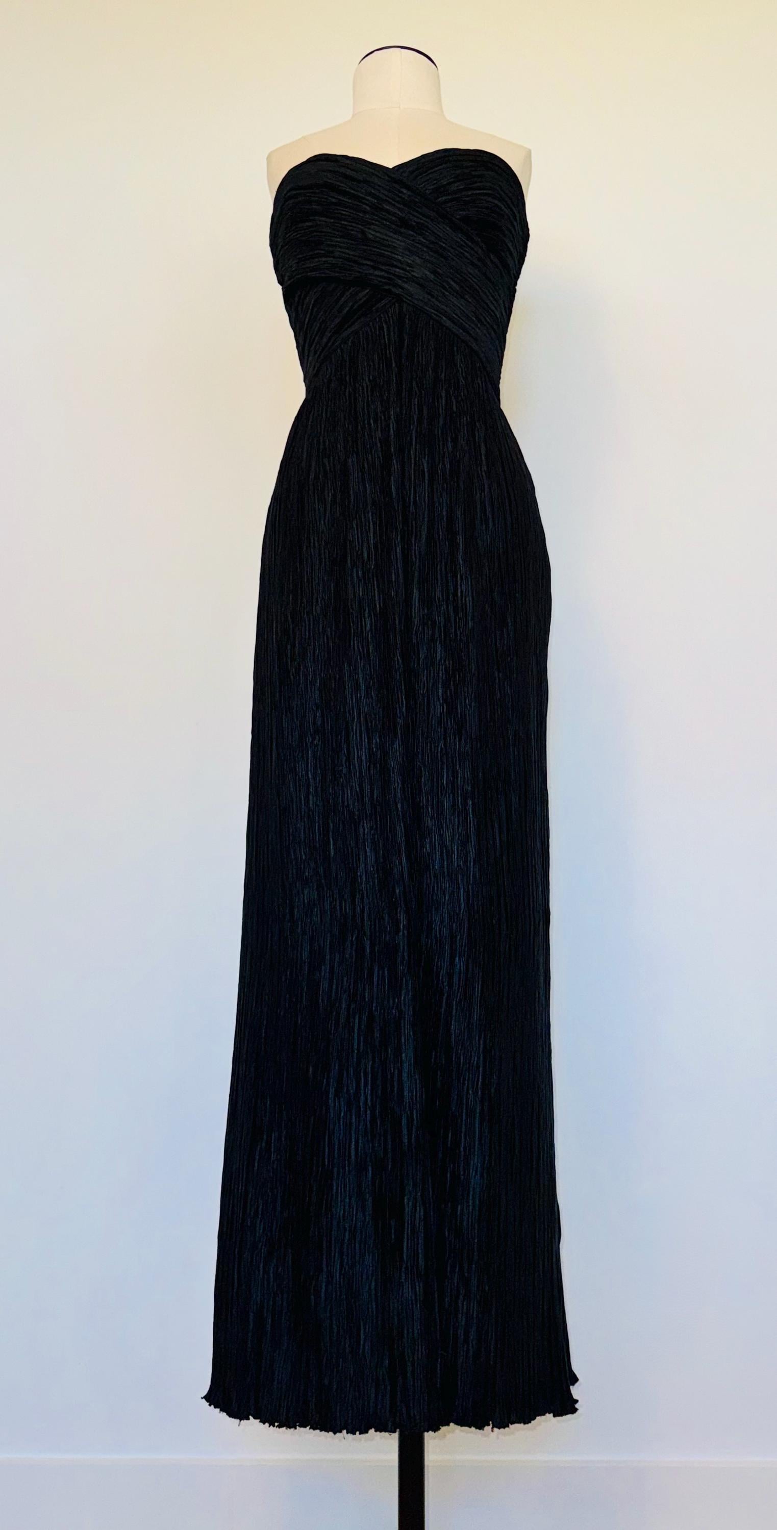 Vintage Mary McFadden Couture Plisee Gown