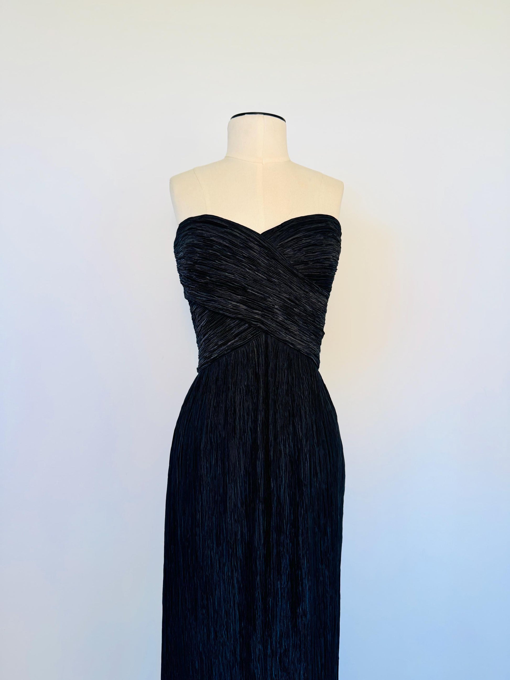 Vintage Mary McFadden Couture Plisee Gown
