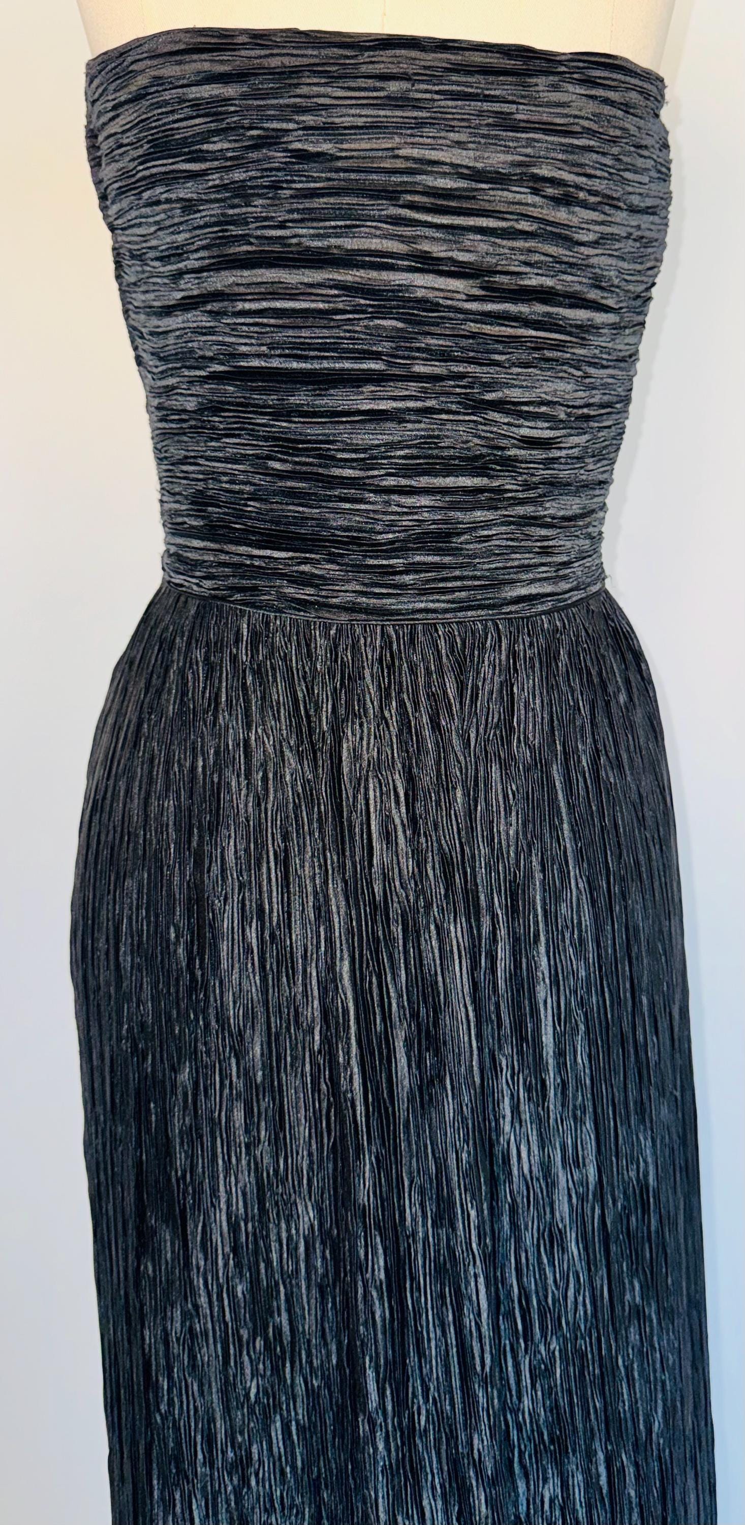 Vintage Mary McFadden Couture Plisee Gown