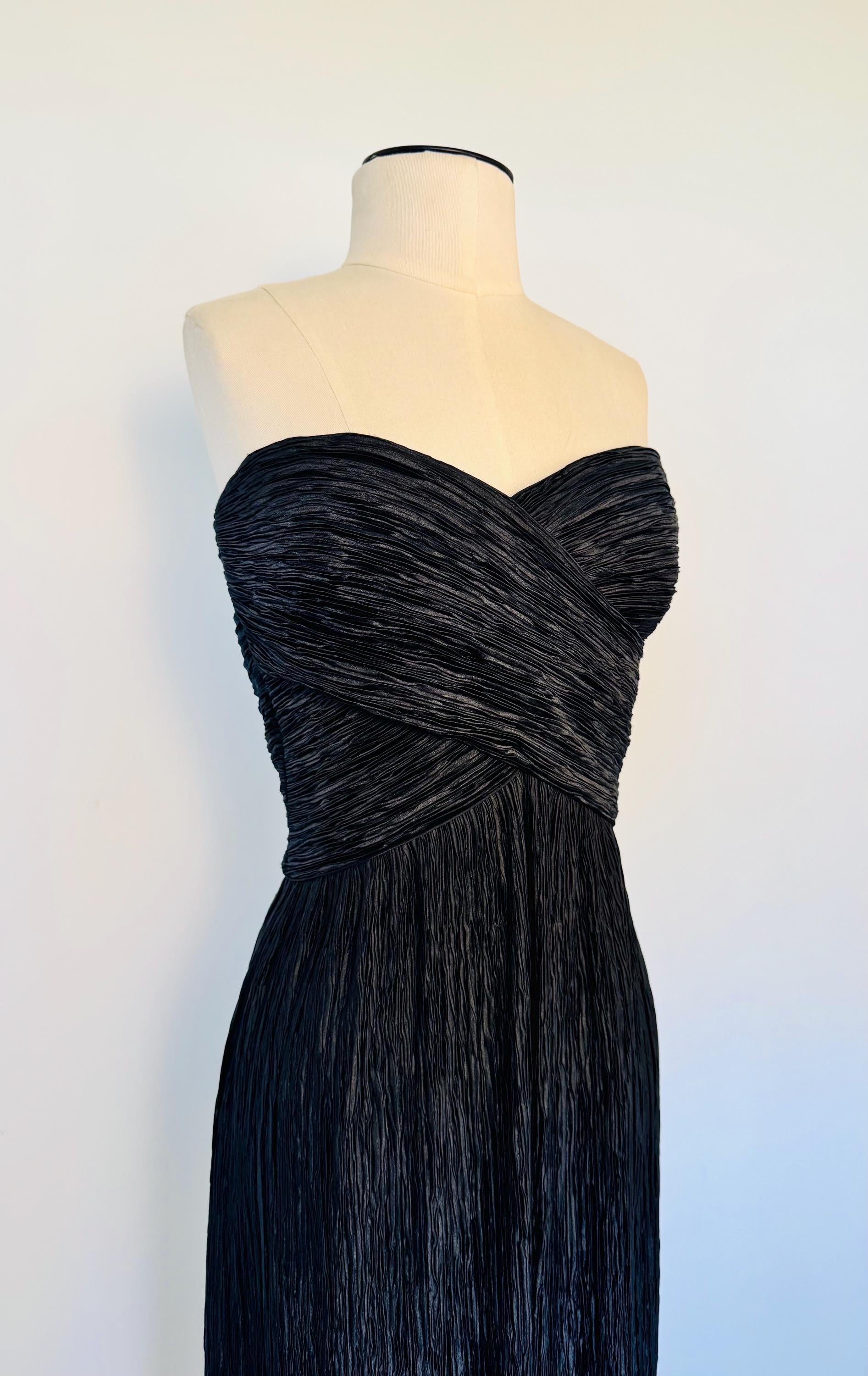 Vintage Mary McFadden Couture Plisee Gown