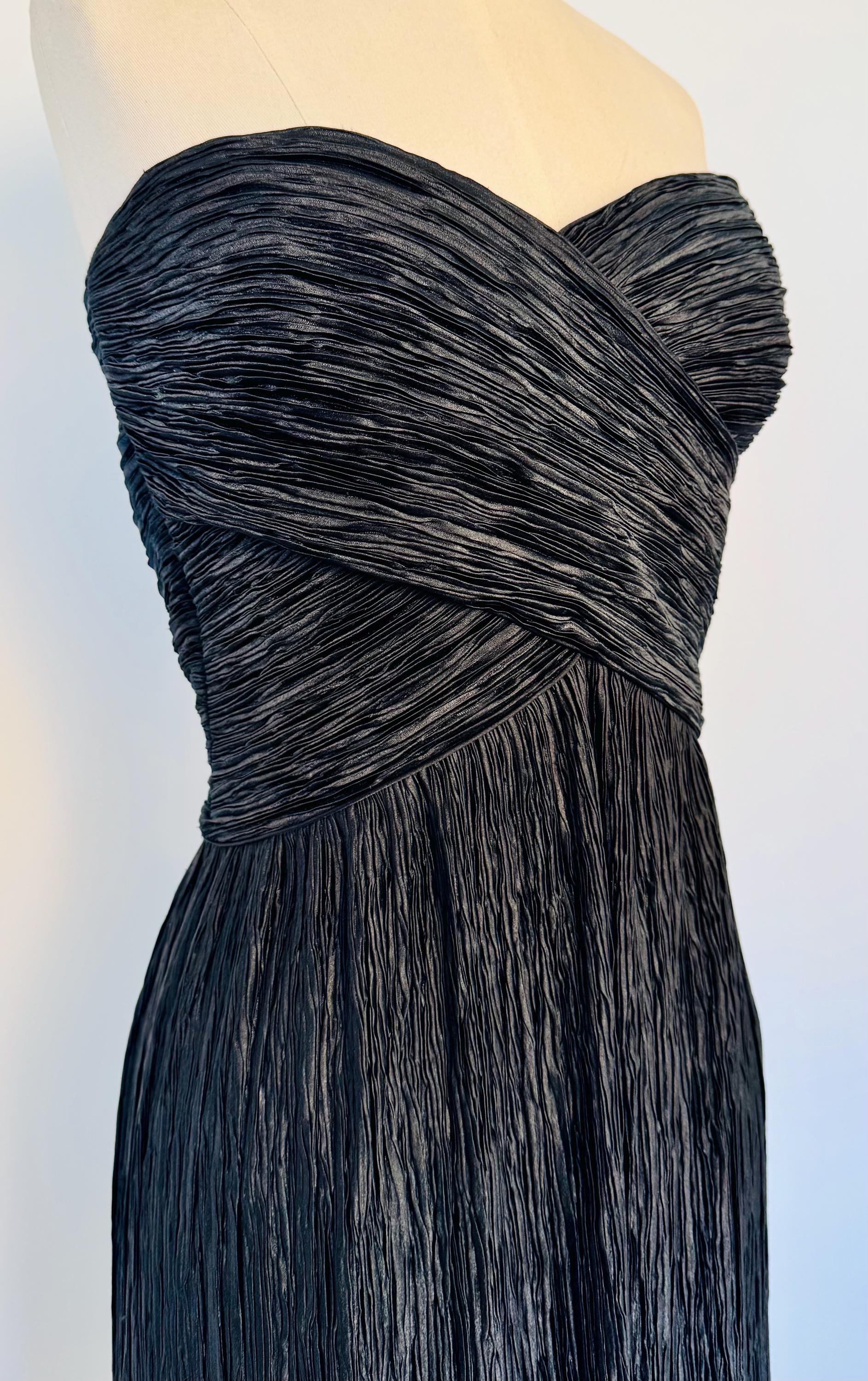 Vintage Mary McFadden Couture Plisee Gown