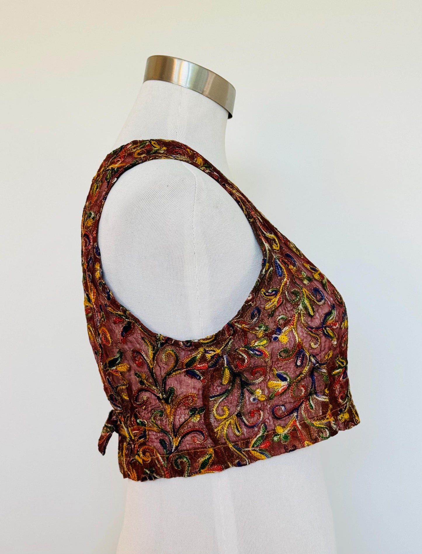 90s Todd Oldham Hand Embroidered Vest