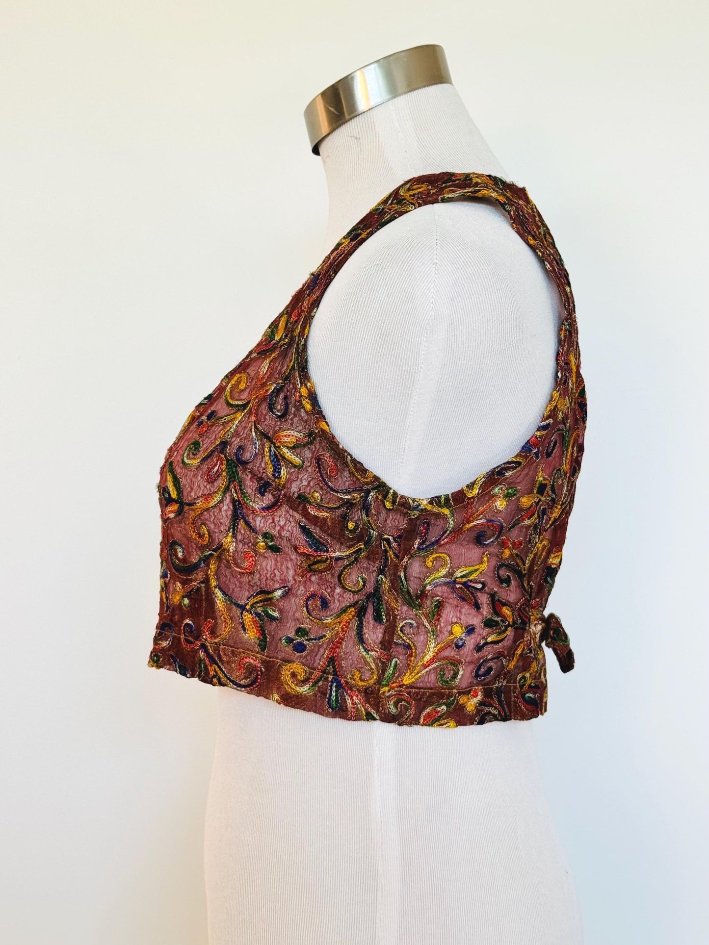 90s Todd Oldham Hand Embroidered Vest