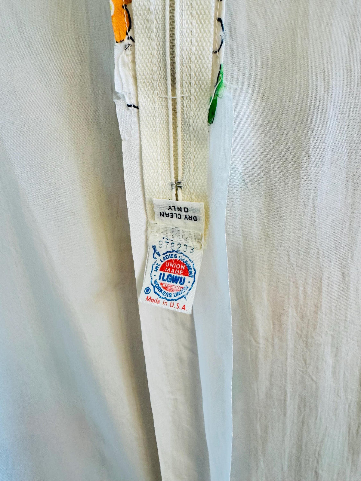 Vintage Silk Chiffon Caftan Gown With Sash