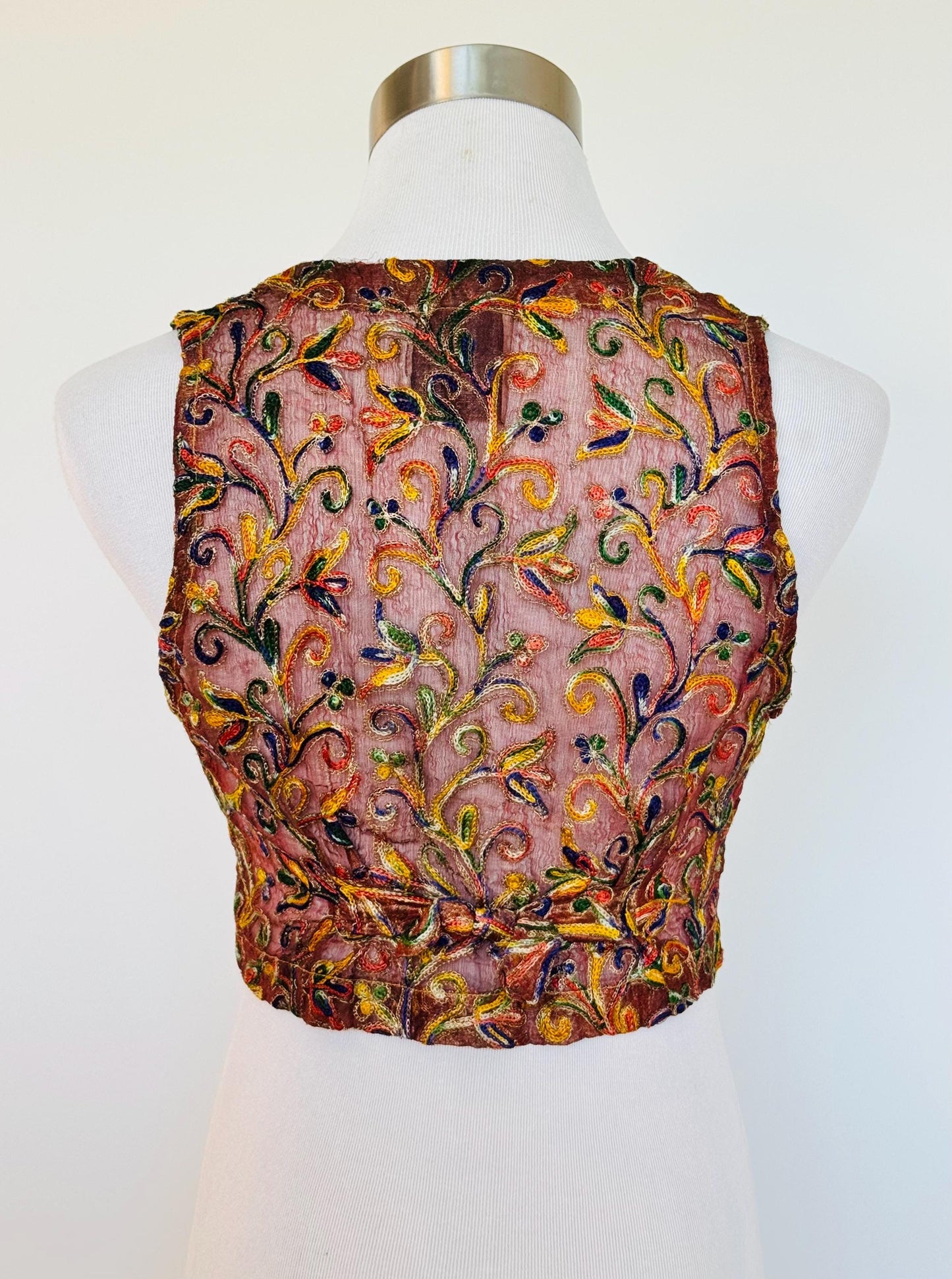 90s Todd Oldham Hand Embroidered Vest
