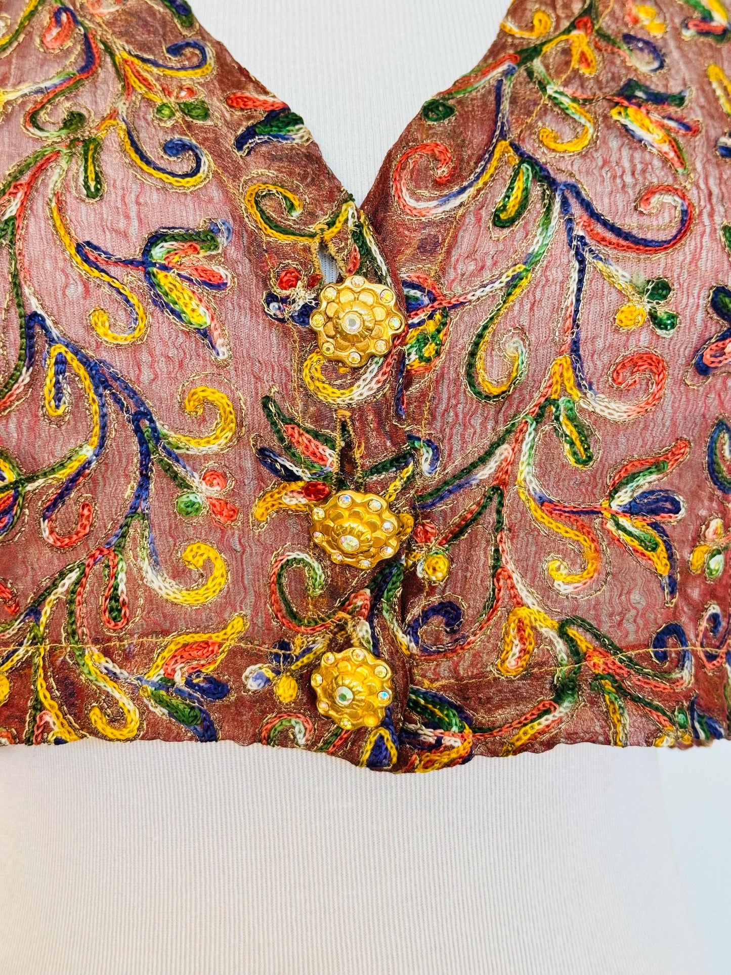 90s Todd Oldham Hand Embroidered Vest