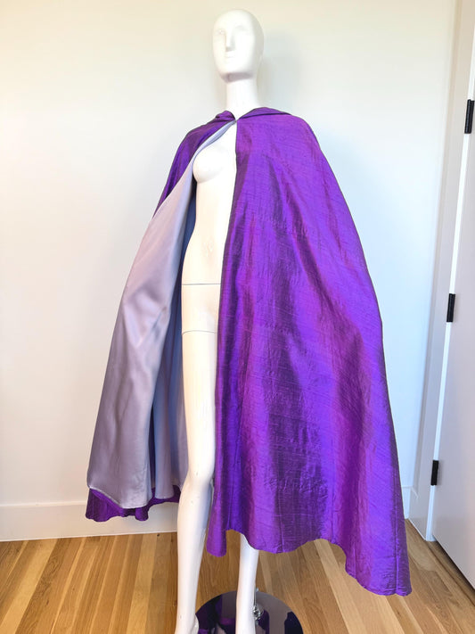 OOAK Silk Hooded Cape