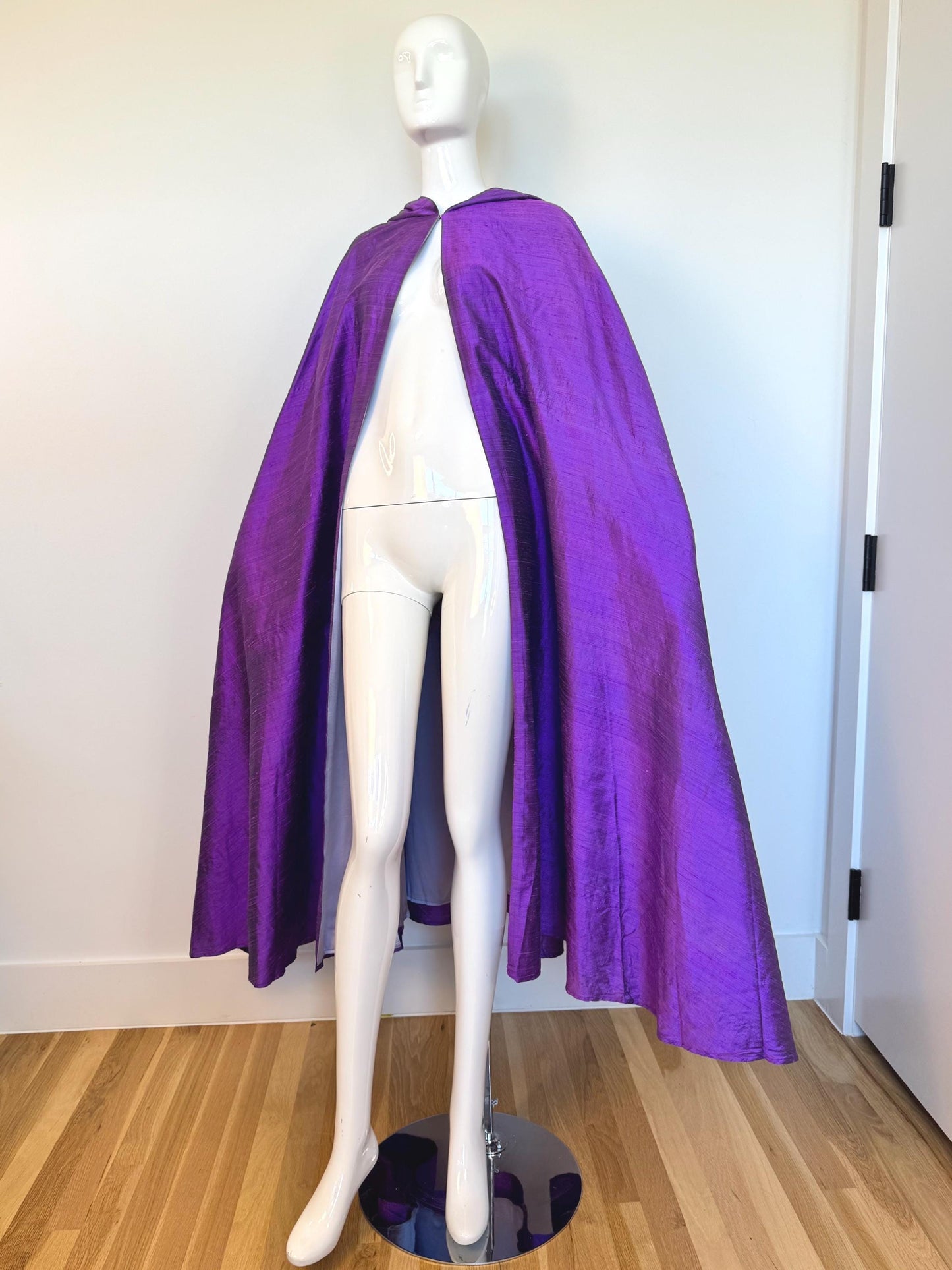 OOAK Silk Hooded Cape