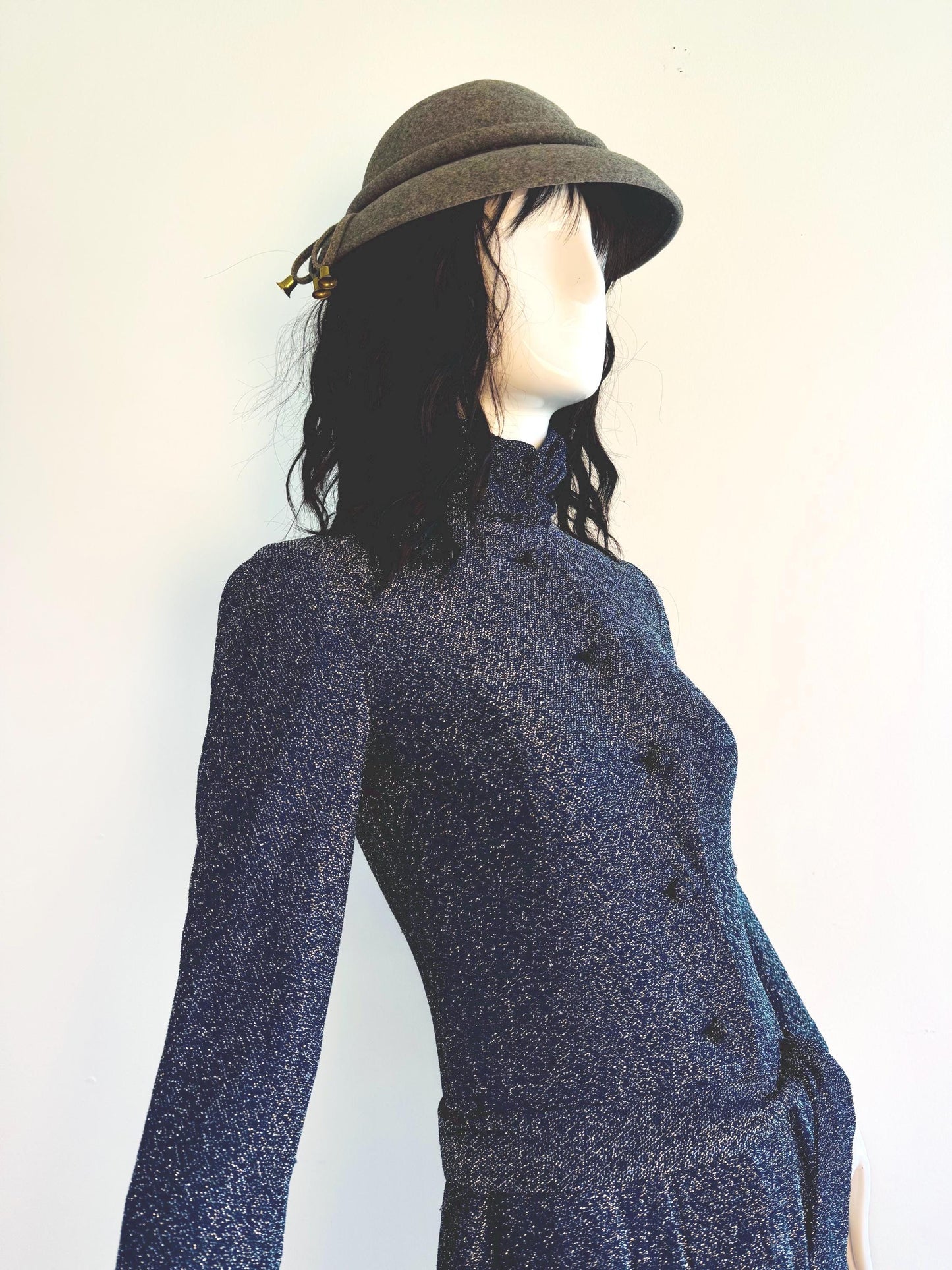 60s Geoffrey Beene Mod Lurex Dress