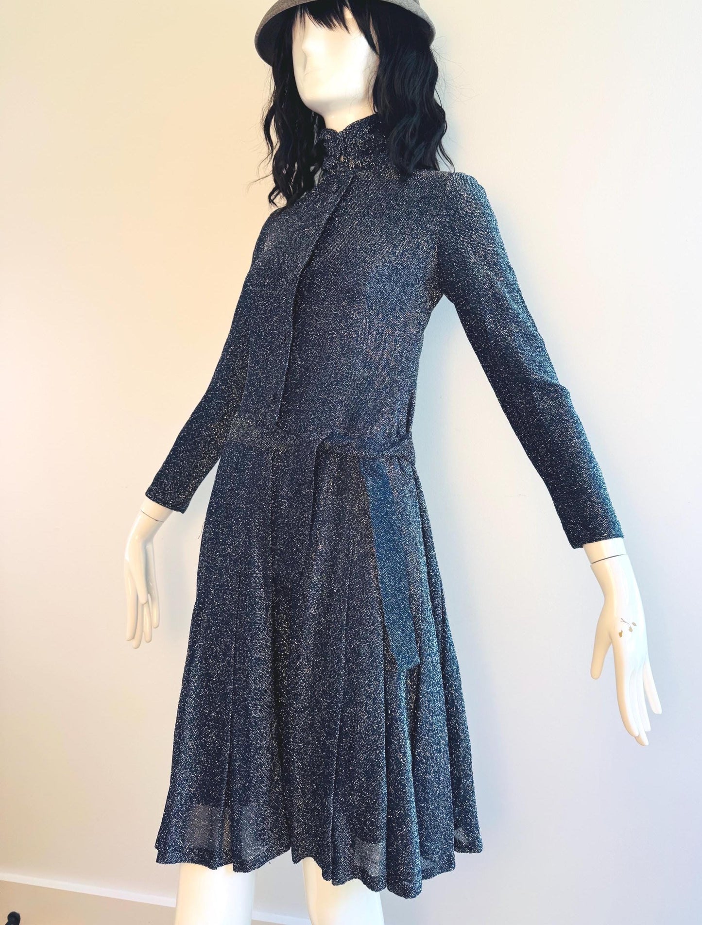60s Geoffrey Beene Mod Lurex Dress