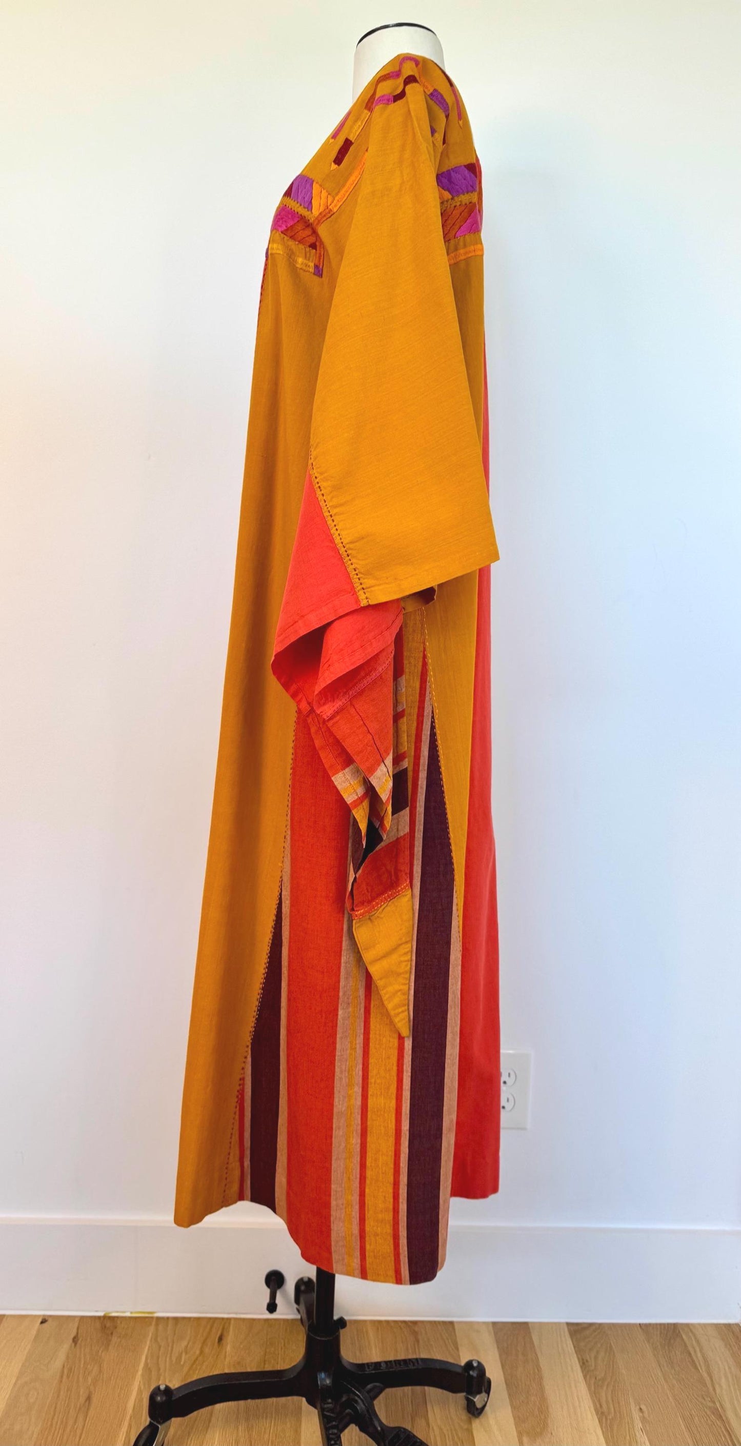 1960s JOSEFA Organic Cotton Angel Wings Caftan