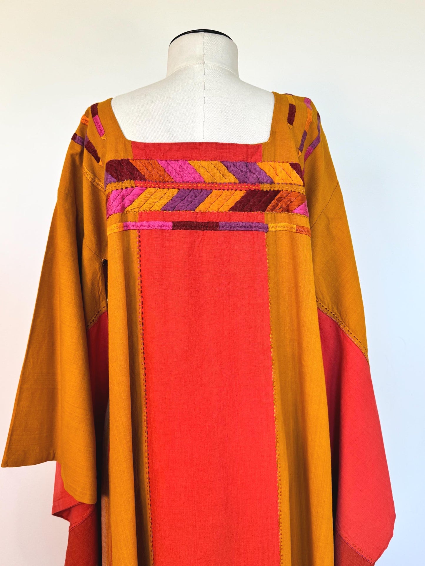 1960s JOSEFA Organic Cotton Angel Wings Caftan