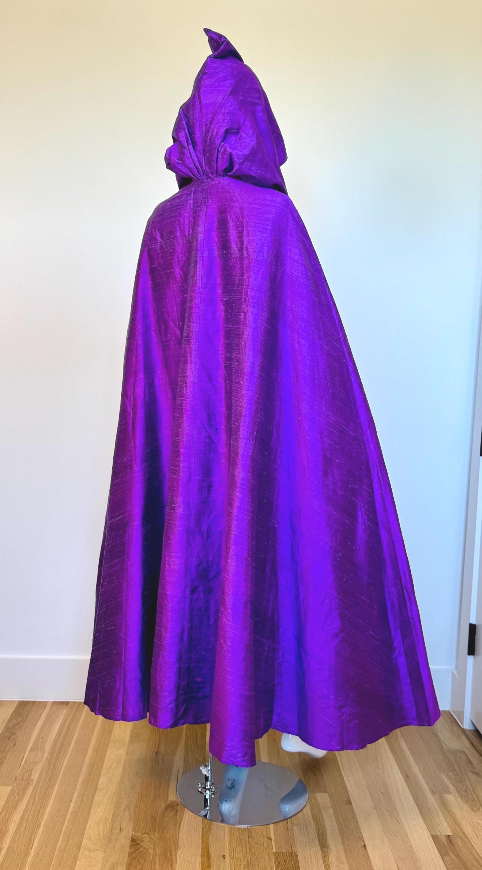 OOAK Silk Hooded Cape