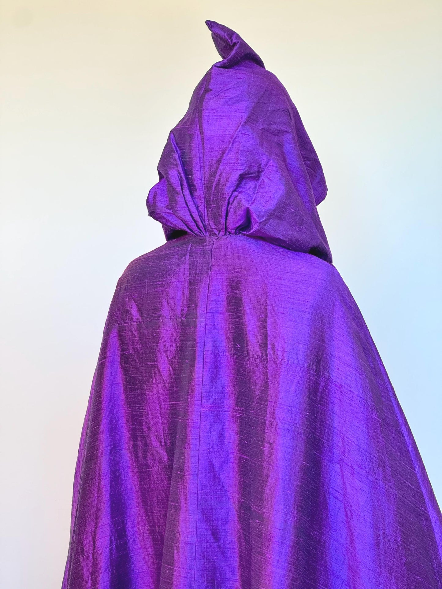 OOAK Silk Hooded Cape