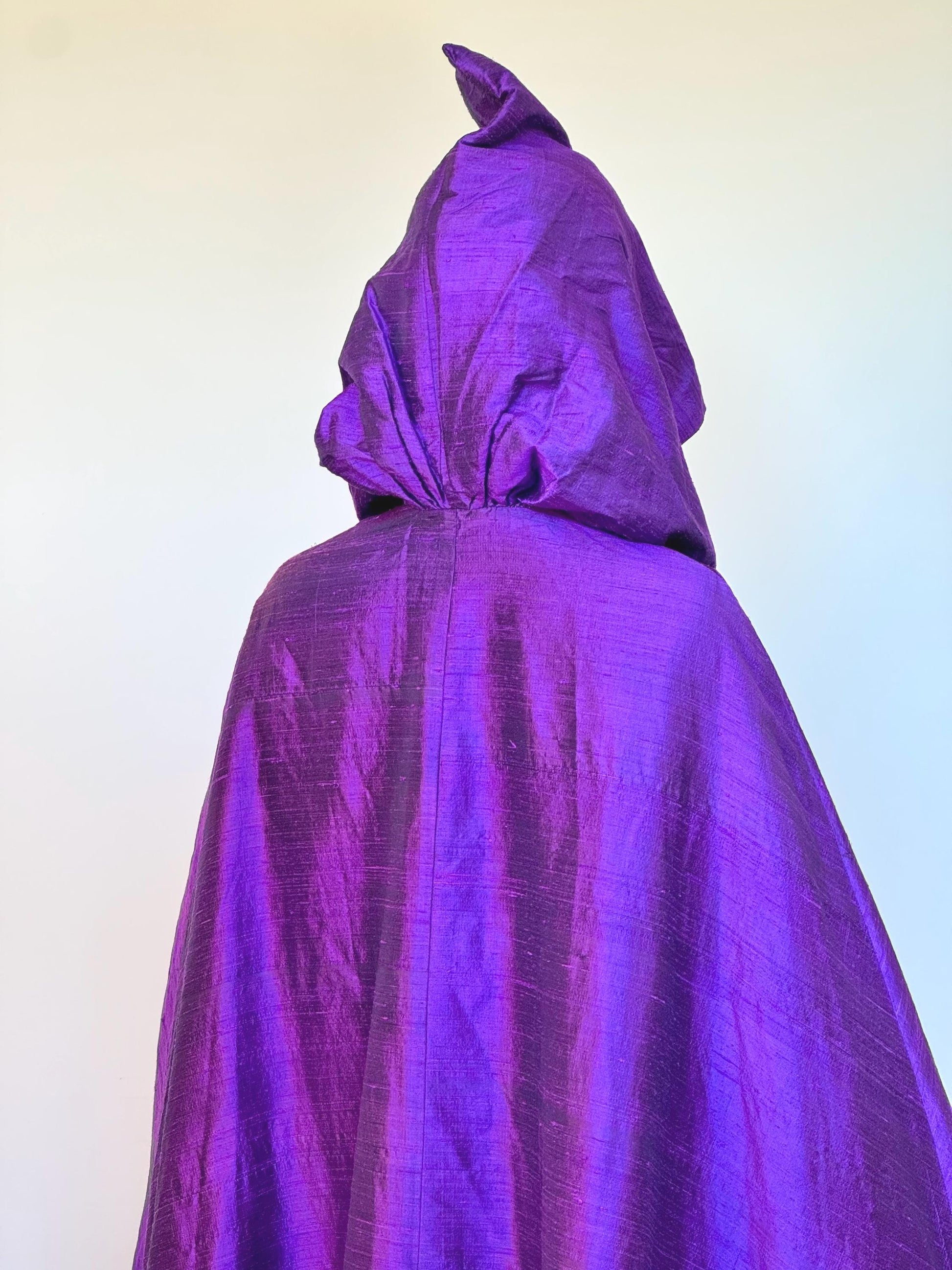 OOAK Silk Hooded Cape