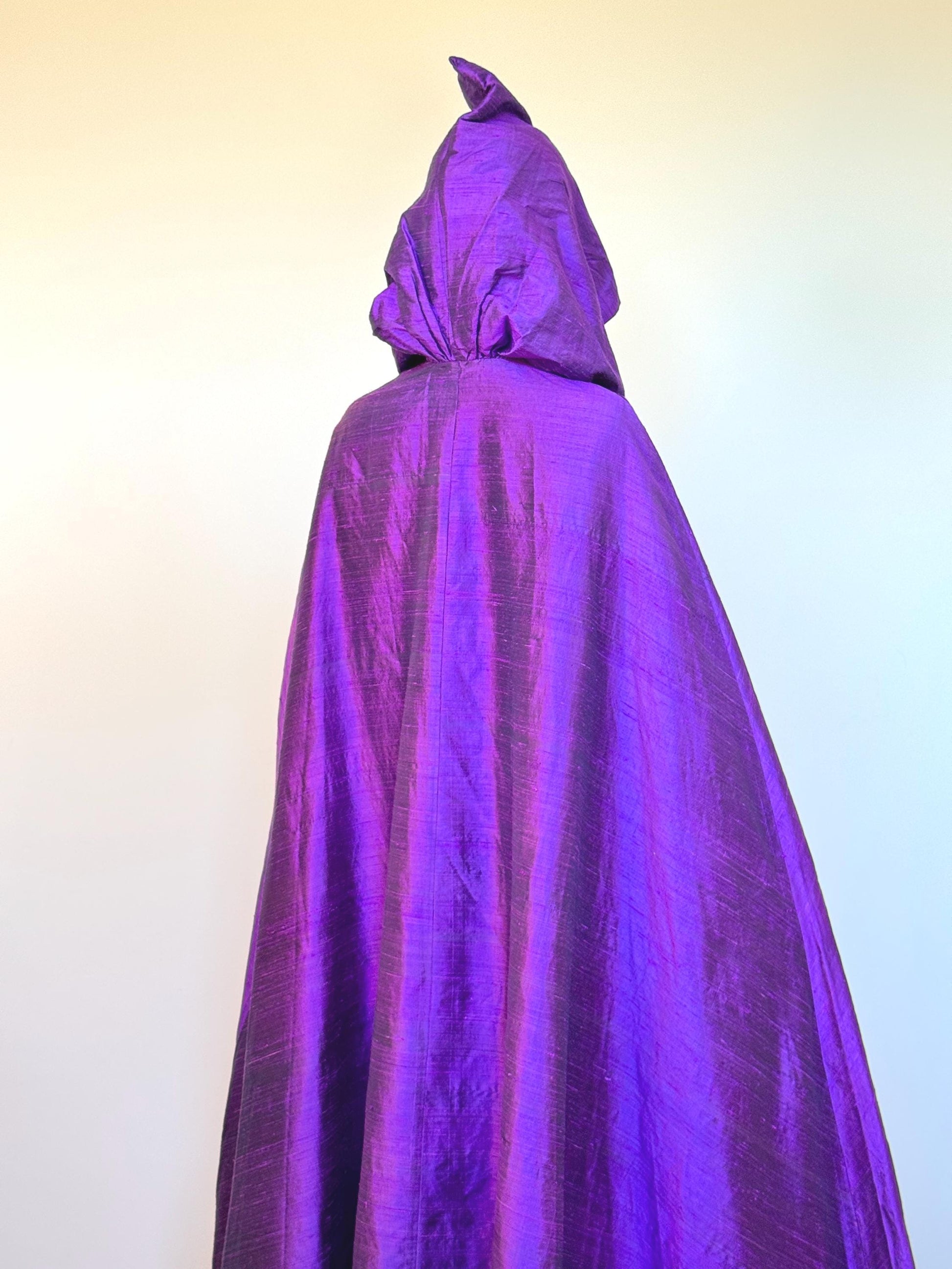 OOAK Silk Hooded Cape