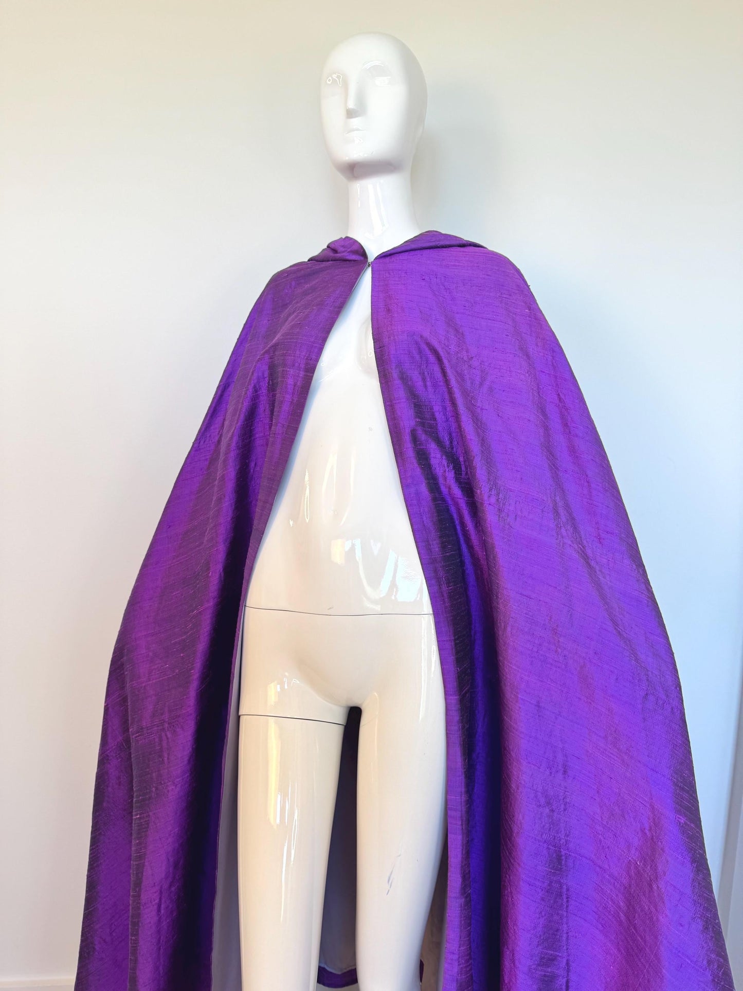 OOAK Silk Hooded Cape