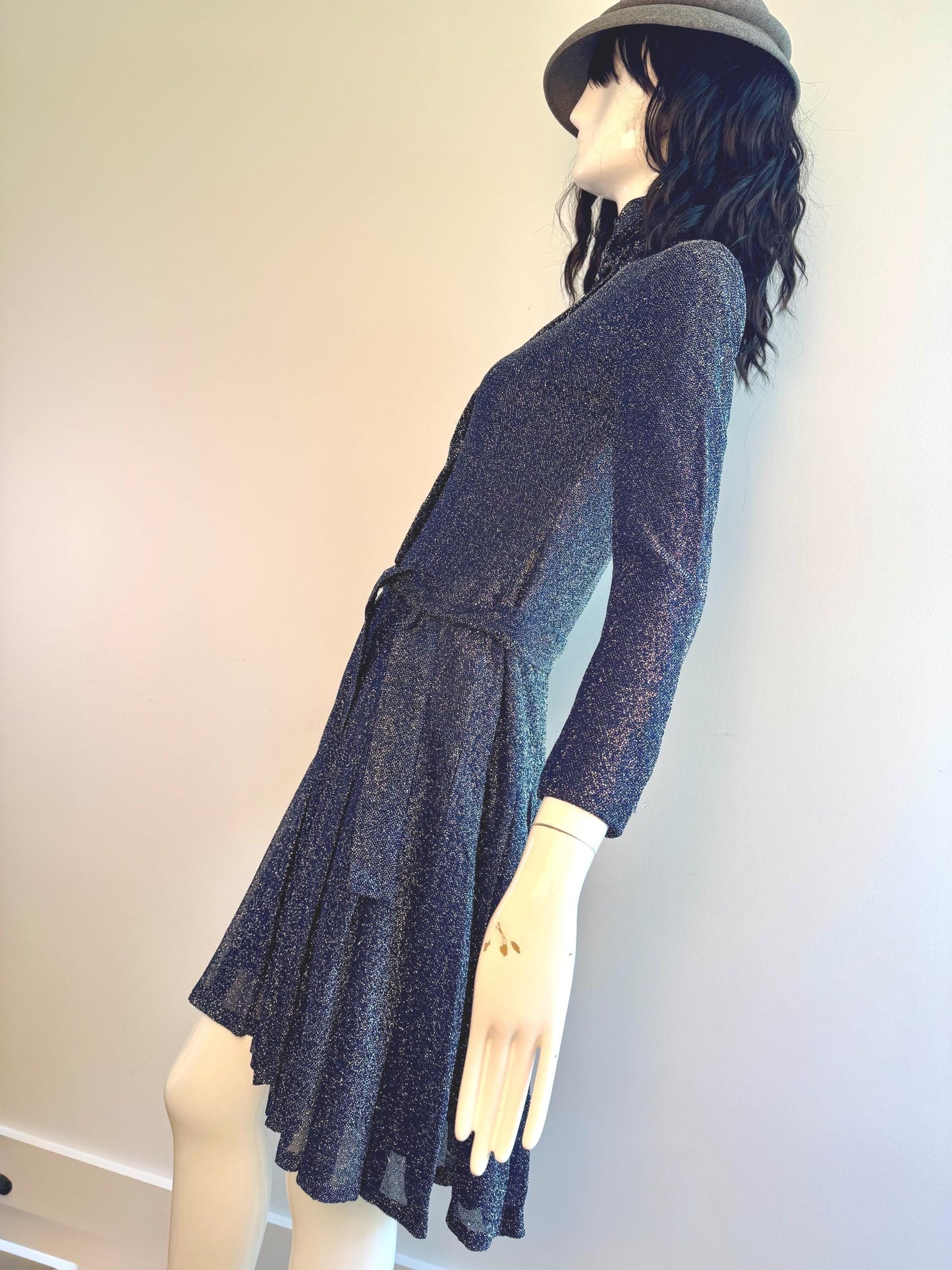 60s Geoffrey Beene Mod Lurex Dress