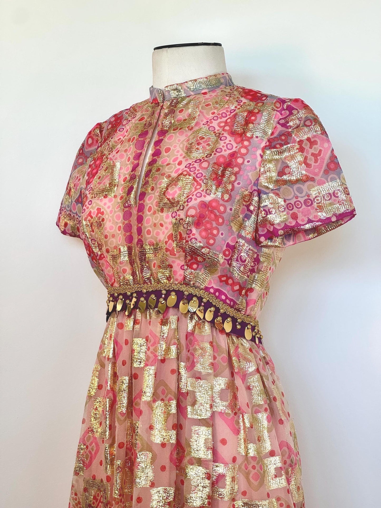 1960s Gino Charles by Malcolm Starr Exquisite Gown