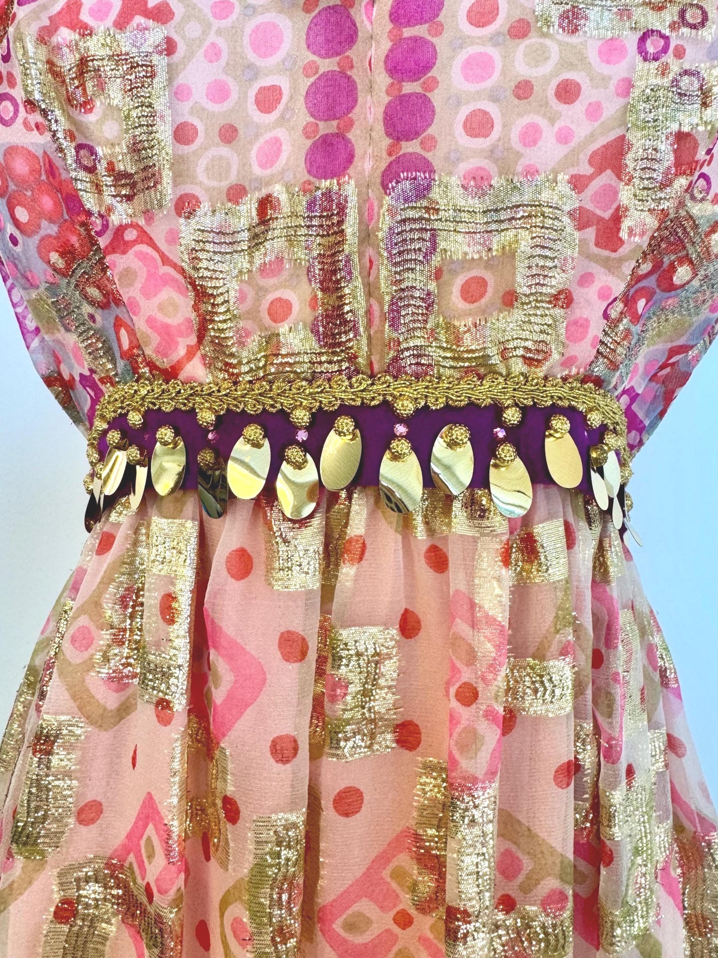 1960s Gino Charles by Malcolm Starr Exquisite Gown