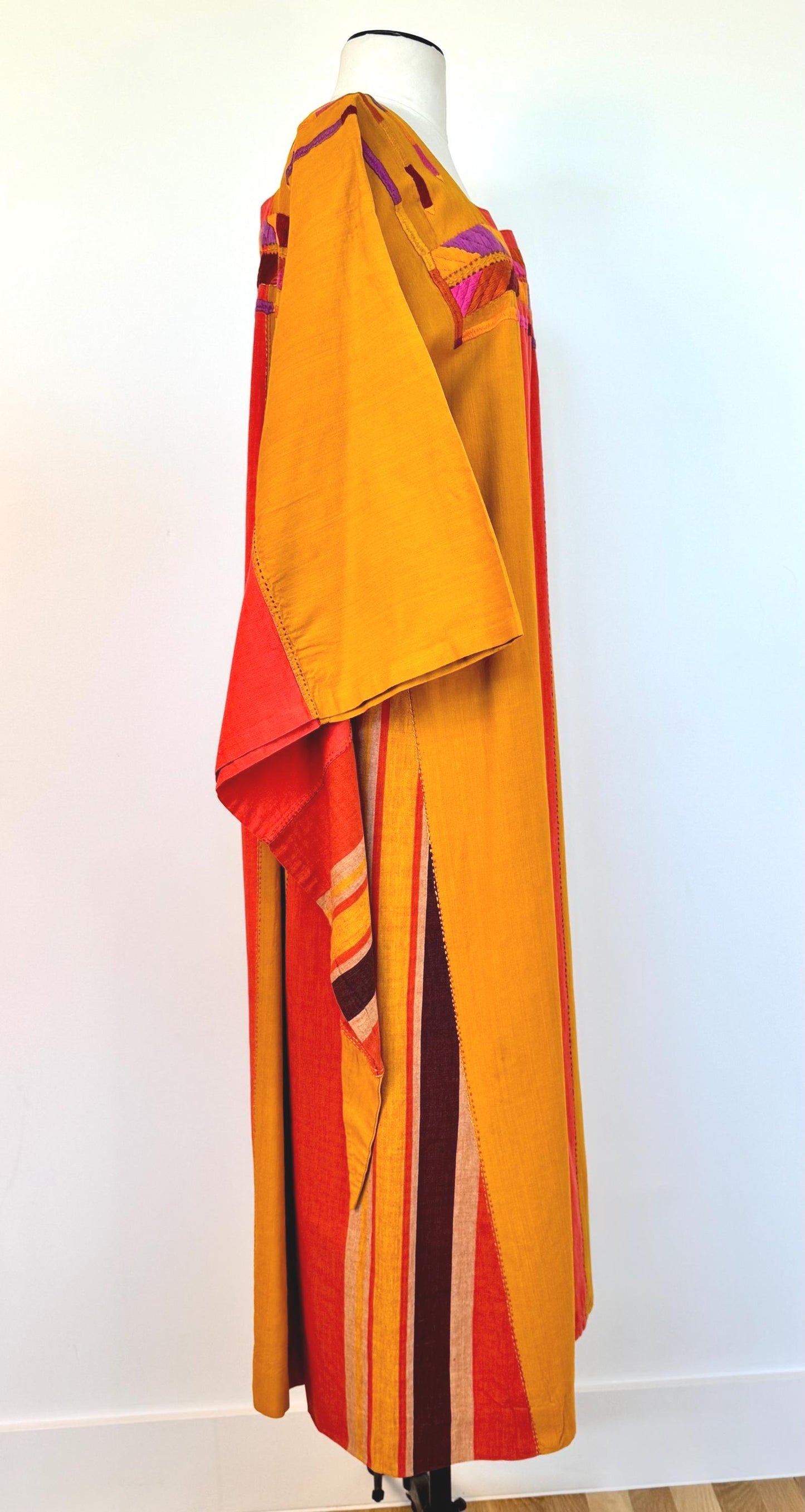 1960s JOSEFA Organic Cotton Angel Wings Caftan