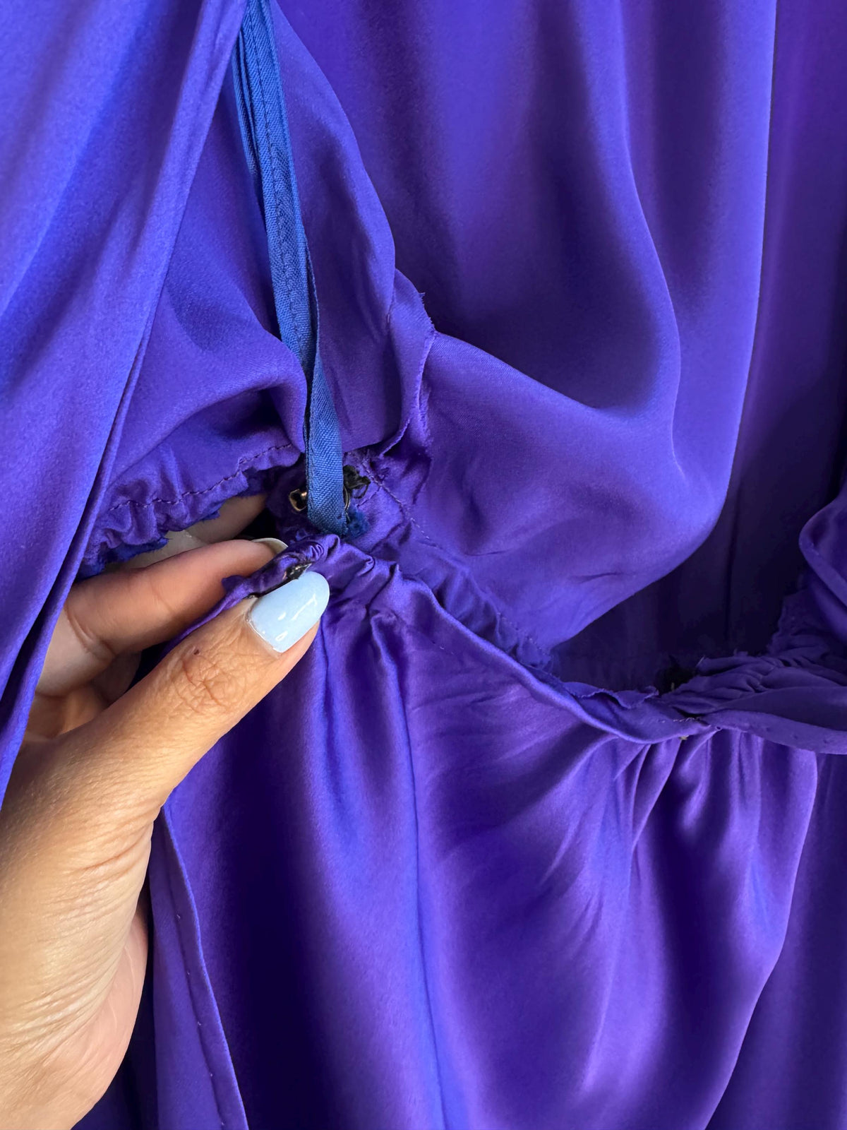 Archival Halston Couture 1978 Liquid Silk Wrap Dress